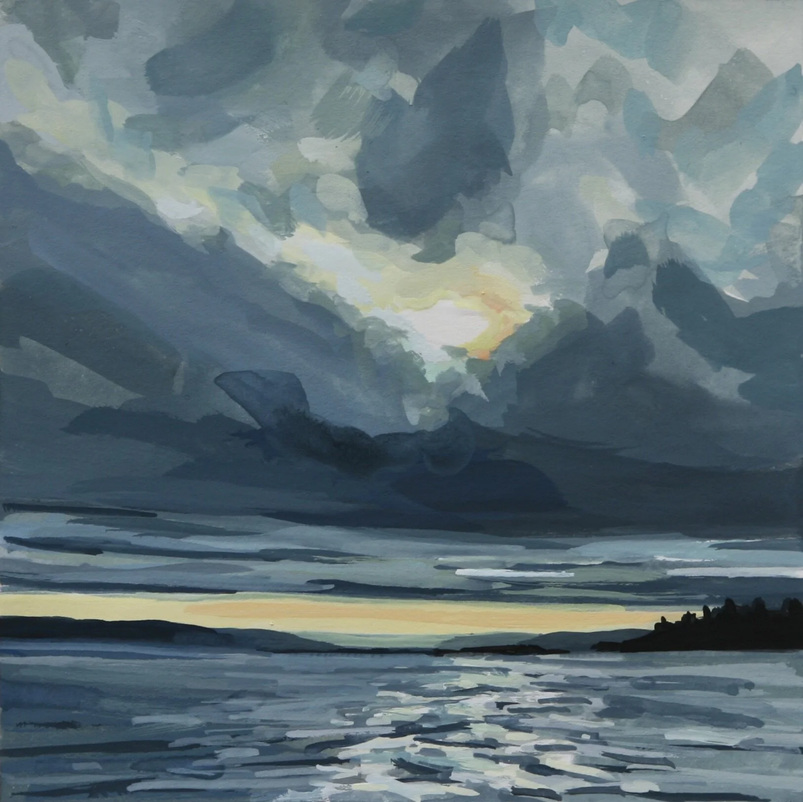 ‘Winter Sound I’20204” x 4”gouache on papersold