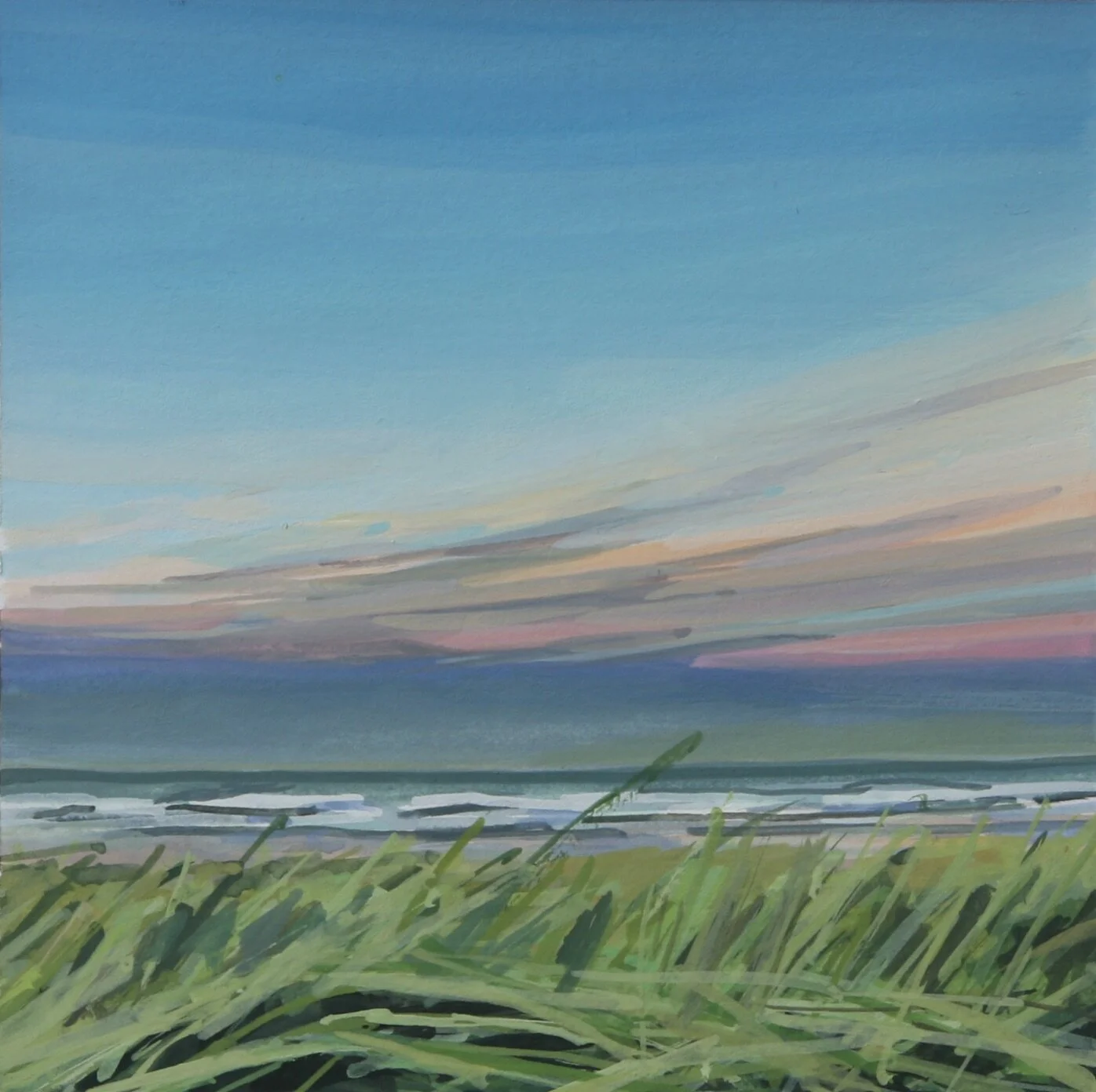 ‘Oregon Coast I’20204” x 4”gouache on papersold