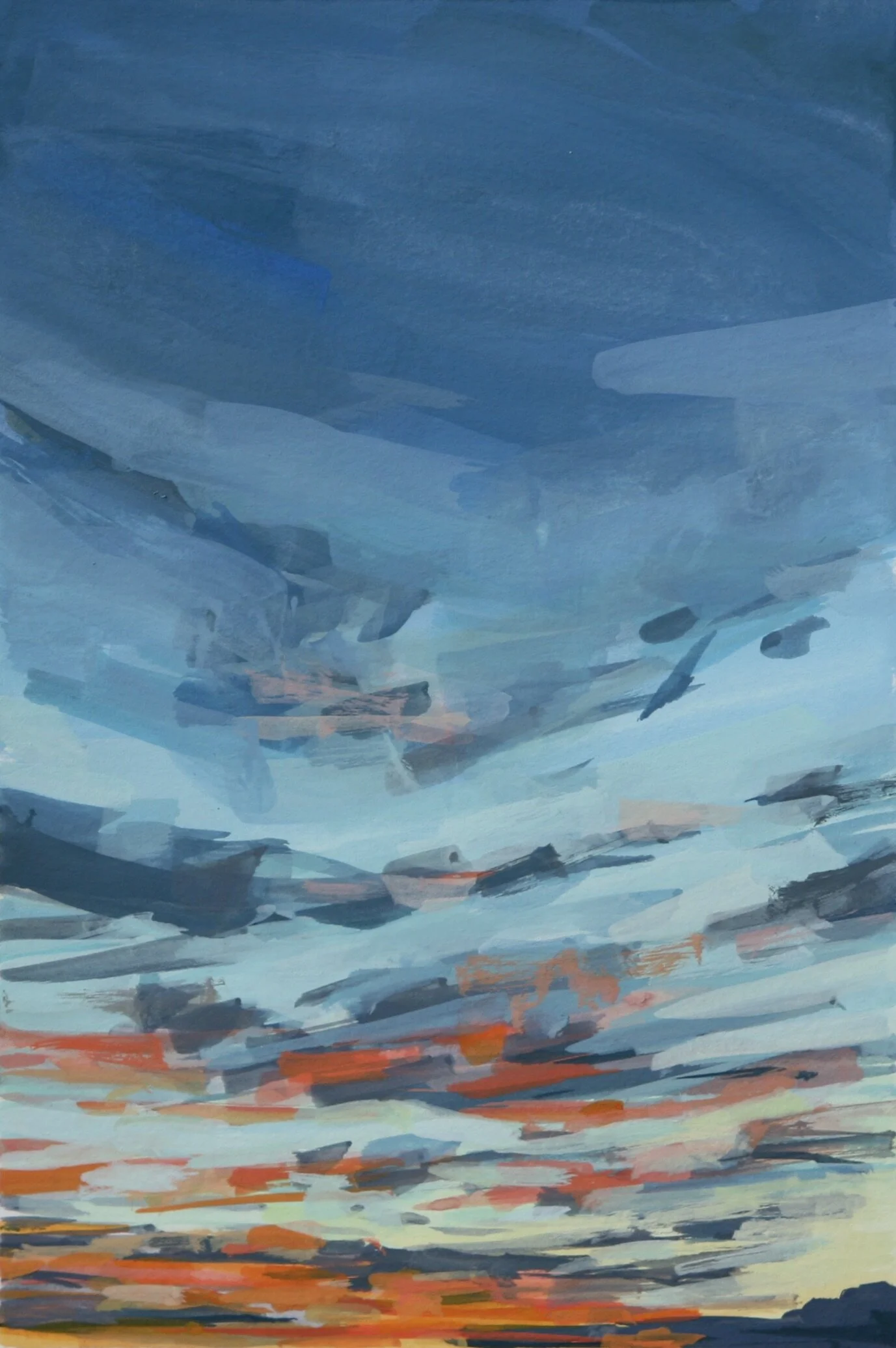 ‘Late Light I’20204” x 6”gouache on papersold