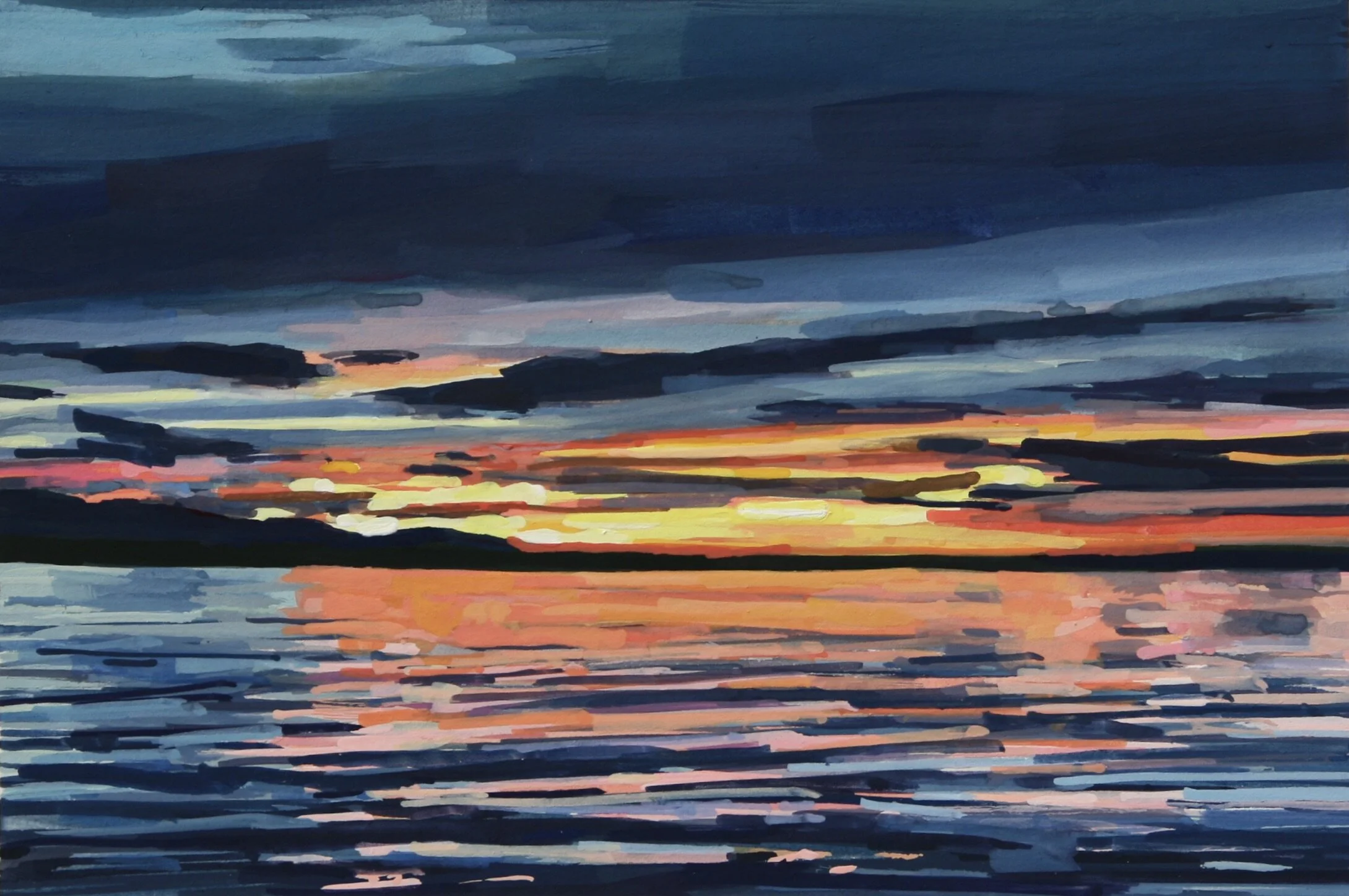 ‘Light Show’20206” x 4”gouache on papersold