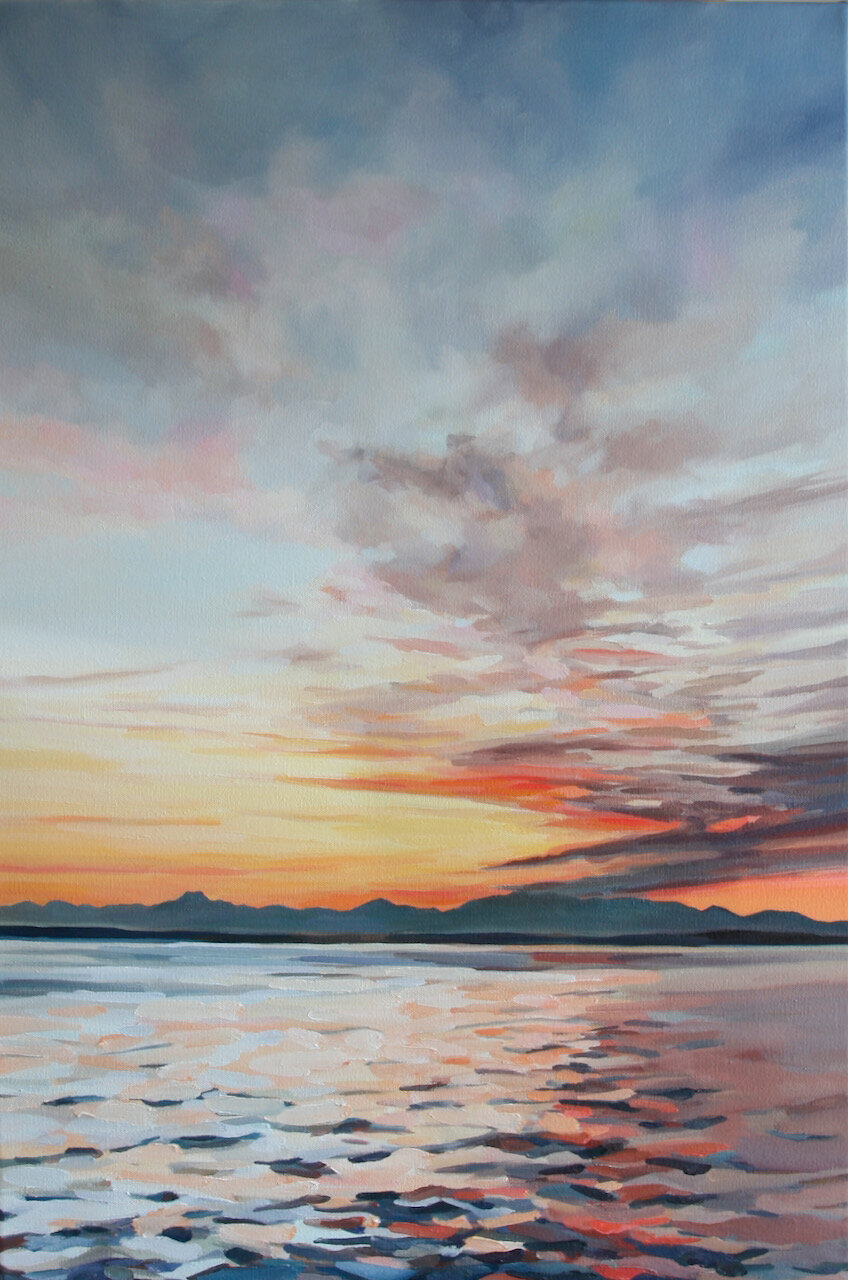 ‘Slow Burn IV’202020” x 30”water soluble oil on canvassold