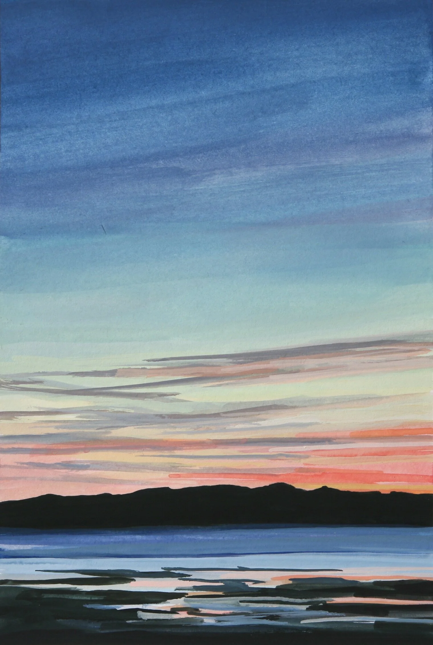 ‘Pleasant Beach III’20204” x 6”gouache on papersold