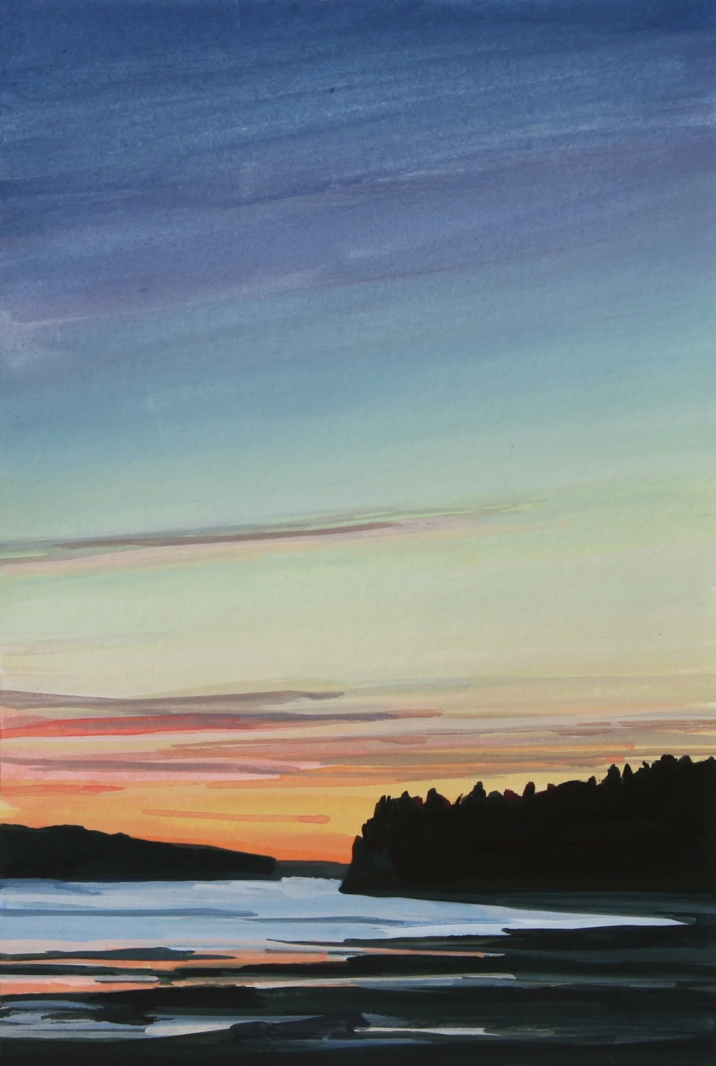 ‘Pleasant Beach IV’20204” x 6”gouache on papersold