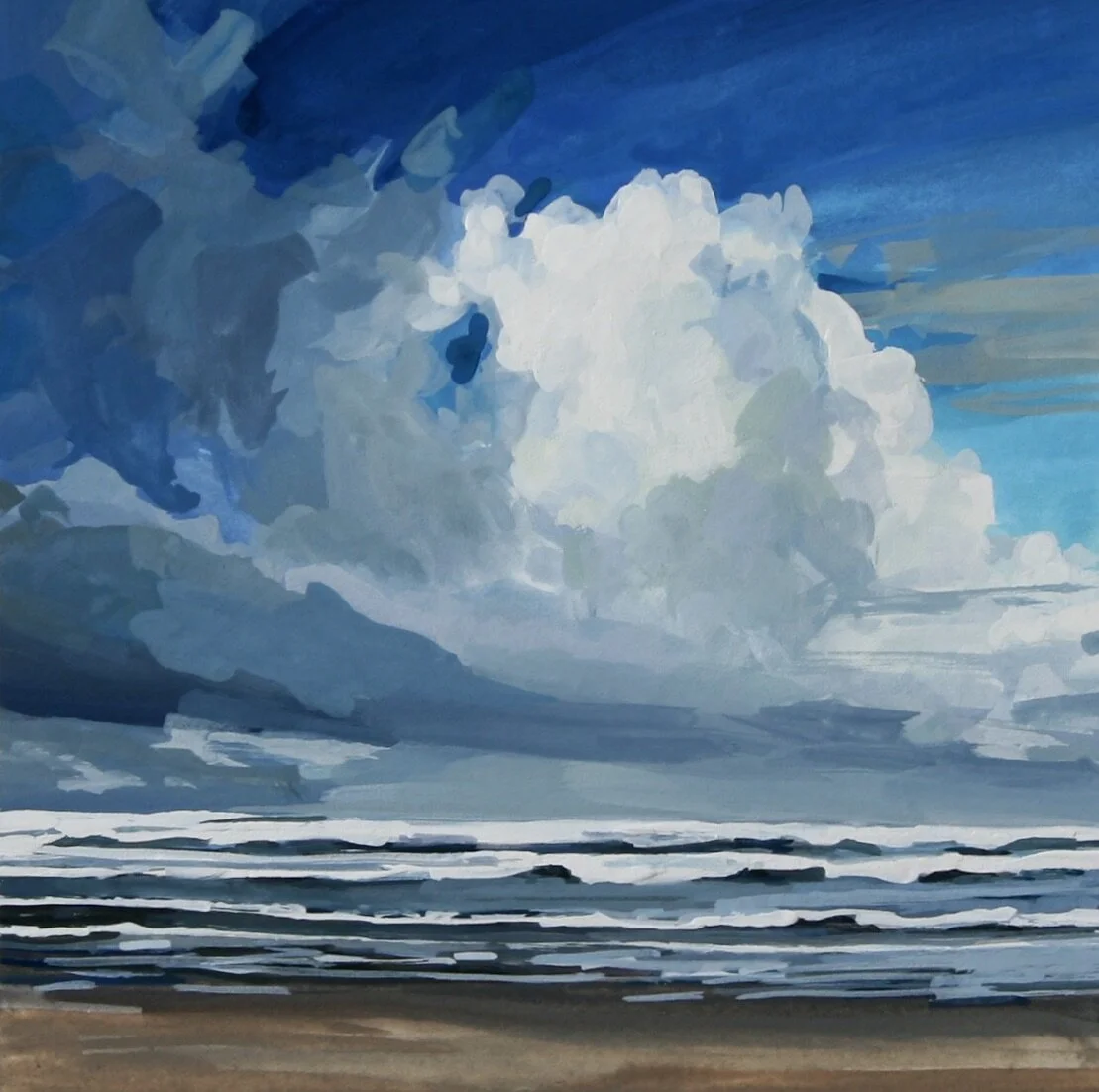 ‘Seaside II’20204” x 4”gouache on papersold