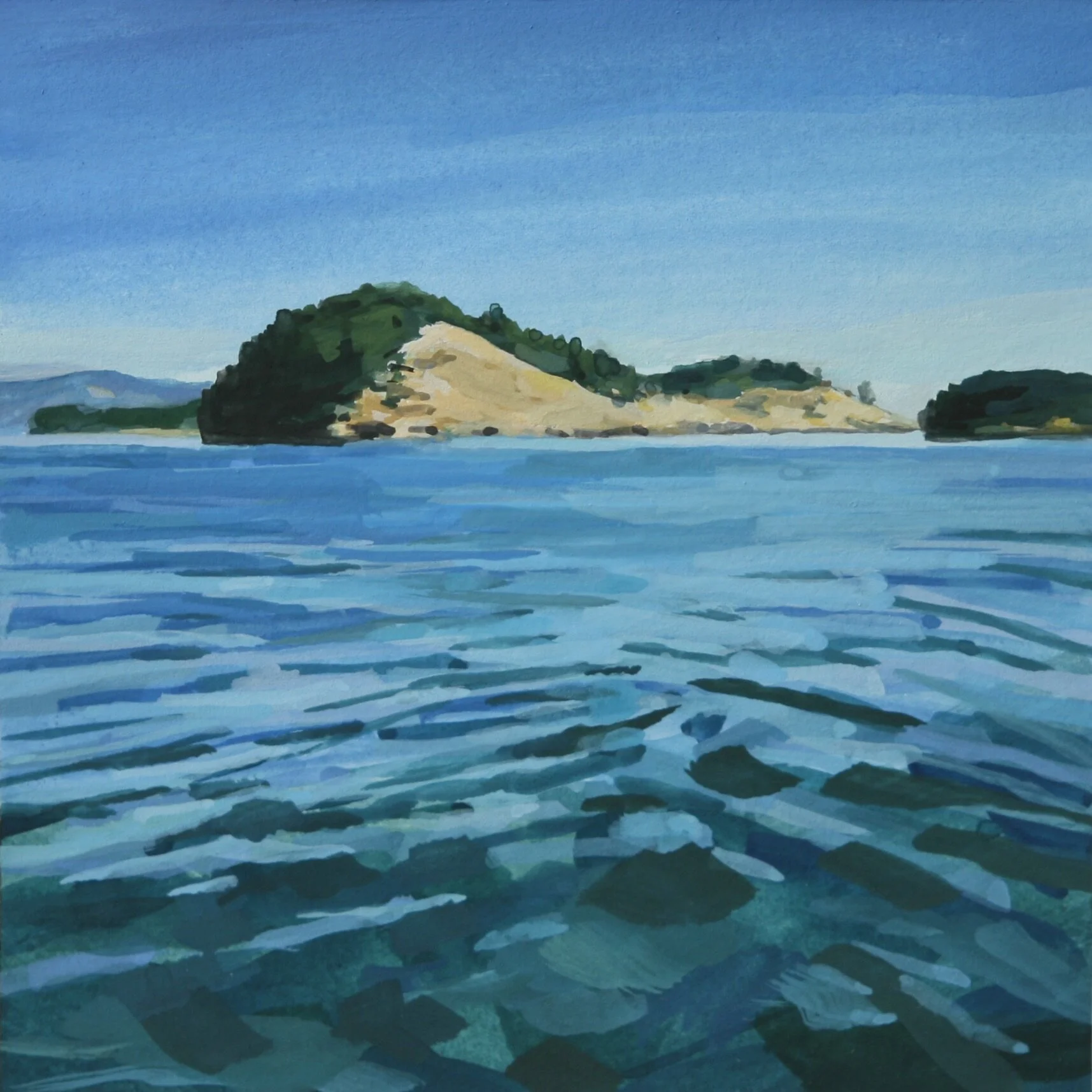 ‘Towards Spieden’20204” x 4”gouache on papersold