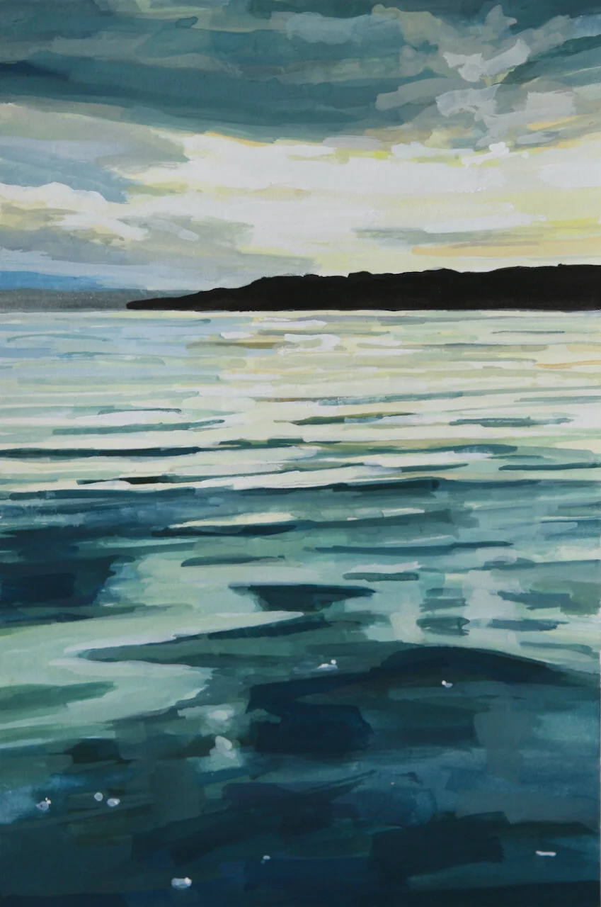 ‘On the Sound II’20204” x 6”gouache on papersold