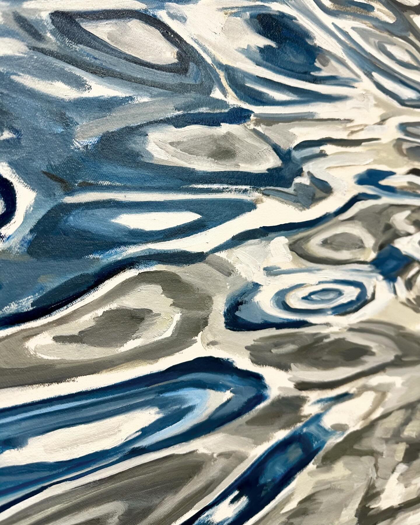 Detail of a new watery piece in progress