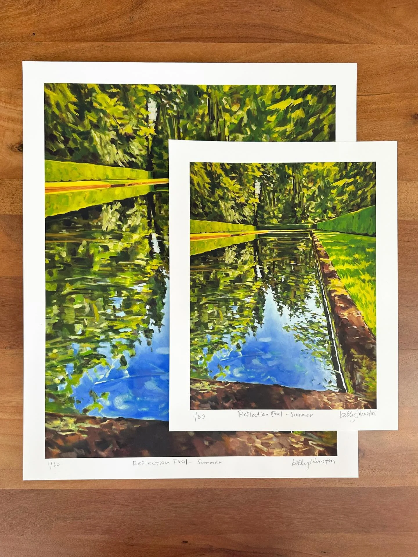 I just released two new prints in two sizes! 🌱 They are now available on my website and in my gallery. 
&lsquo;Reflection Pool - Summer&rsquo; is 11&rdquo;x14&rdquo; or 16&rdquo;x20&rdquo;
&lsquo;Green Light&rsquo; is 12&rdquo;x9&rdquo; or 20&rdquo;