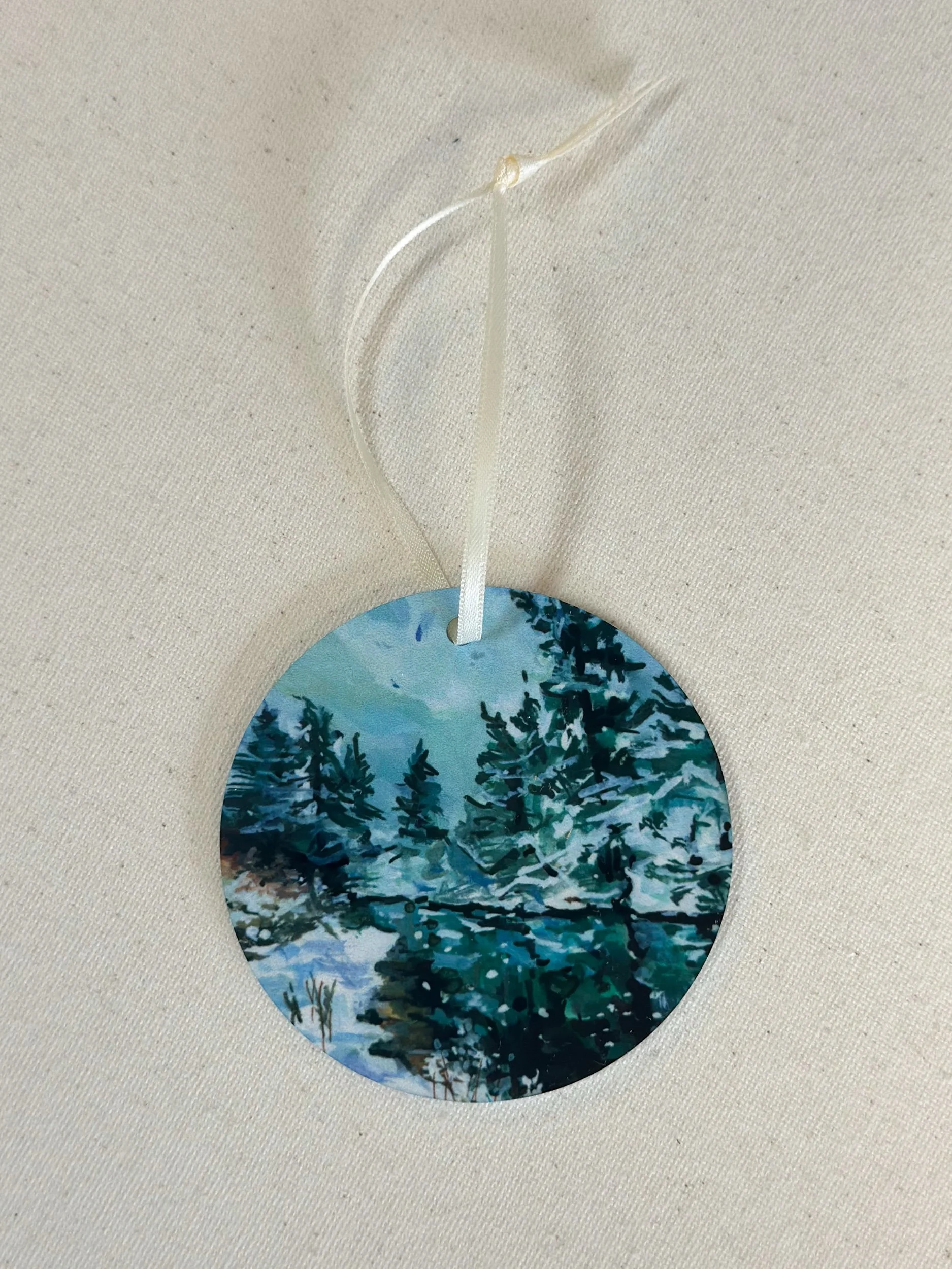Island Snow Ornament