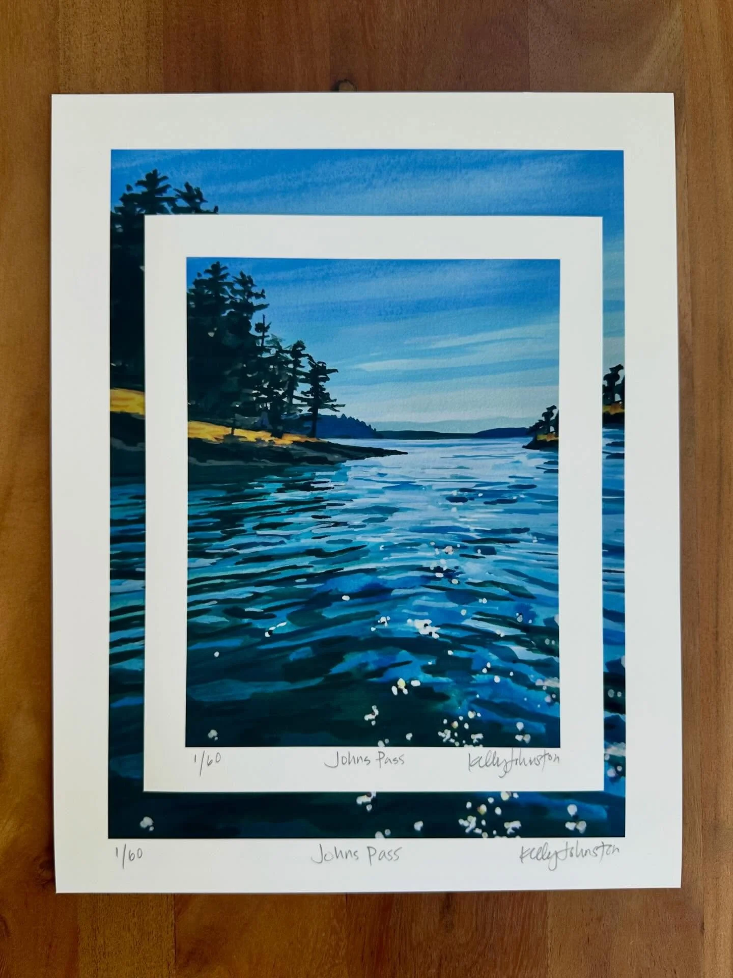 &lsquo;Johns Pass&rsquo; is another of my new limited edition gicl&eacute;e prints now available on my website and in my gallery on Bainbridge Island. 

This print comes in two sizes: 8&rdquo;x10&rdquo; and 11&rdquo;x14&rdquo;. I used gouache paint o