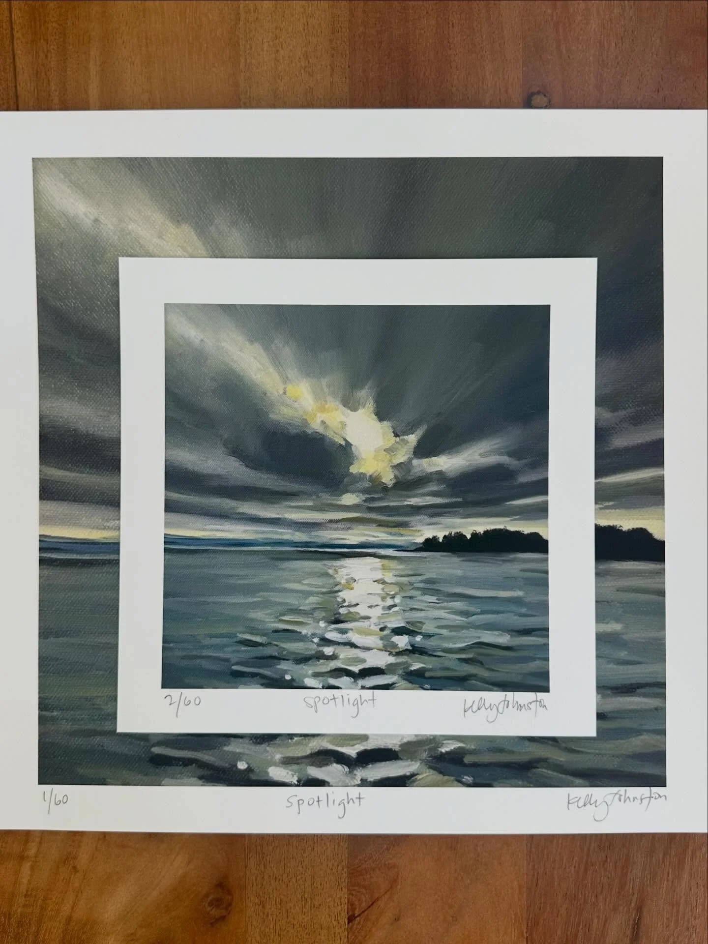 I&rsquo;m excited to share &lsquo;Spotlight&rsquo;, another addition to my limited edition gicl&eacute;e print collection, now available on my website and in my gallery. There&rsquo;s something magical about the view from the Bainbridge Island ferry 