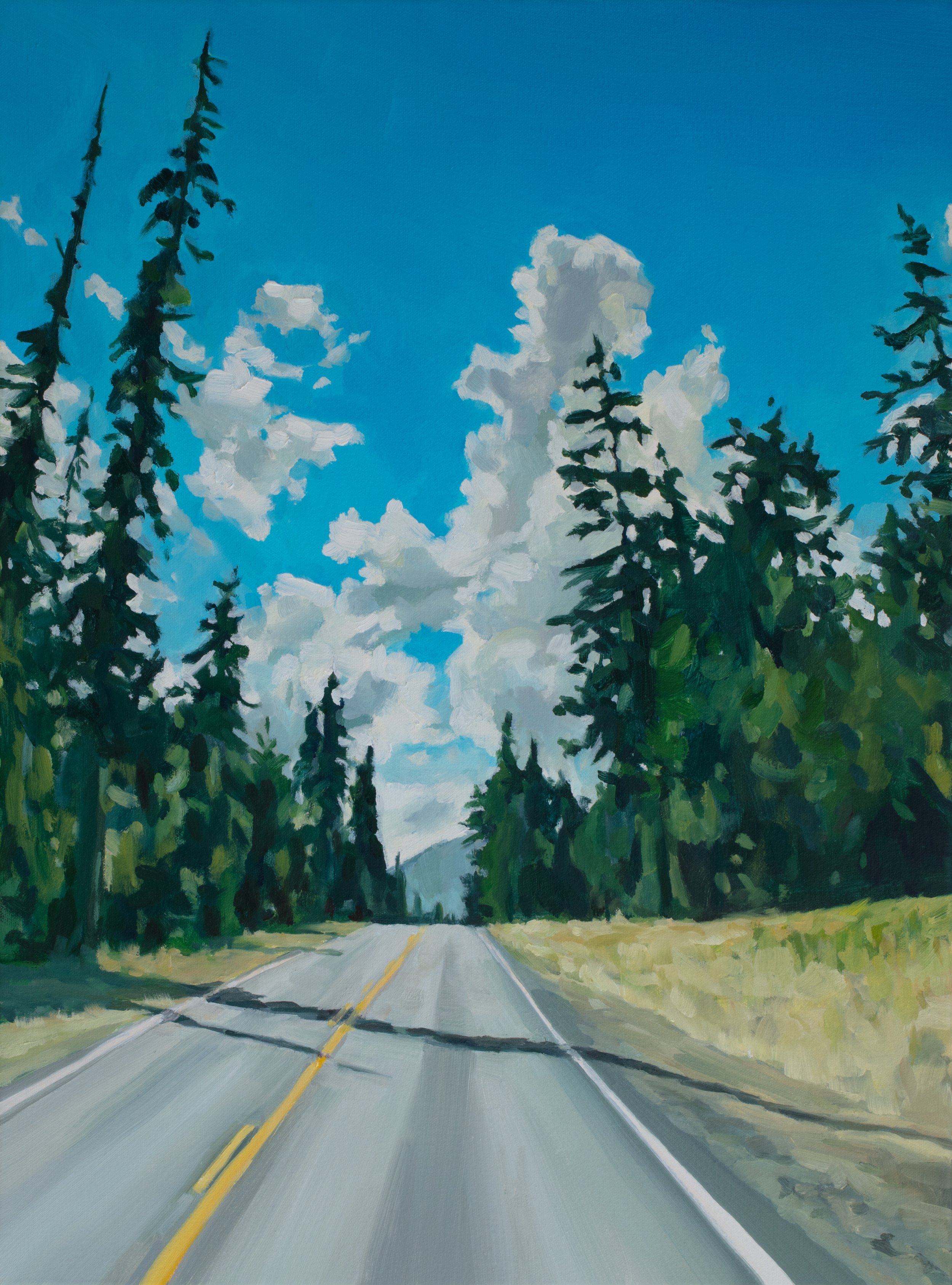 Ascending Chinook Pass 18" x 24"