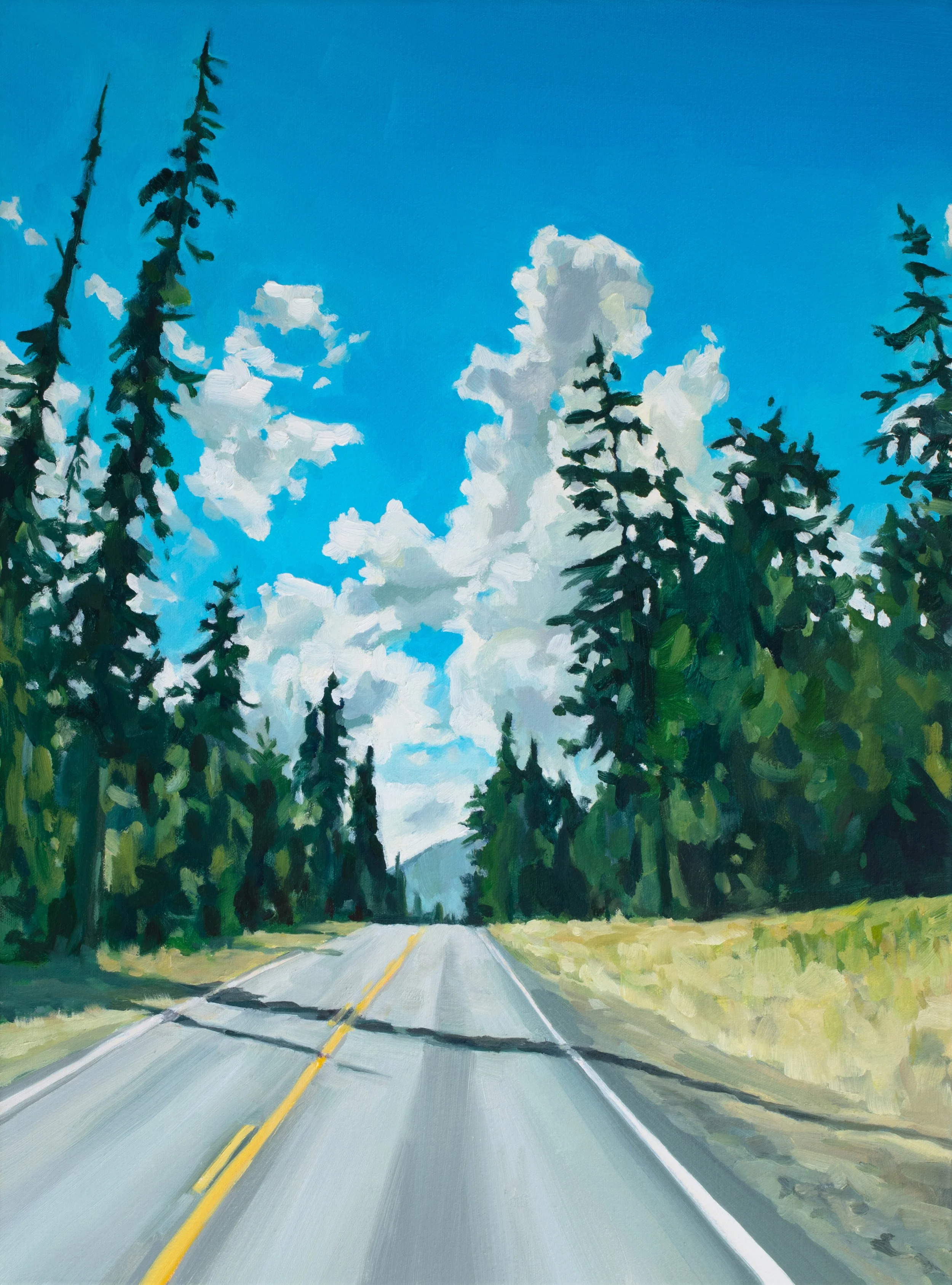 Ascending Chinook Pass 18" x 24"