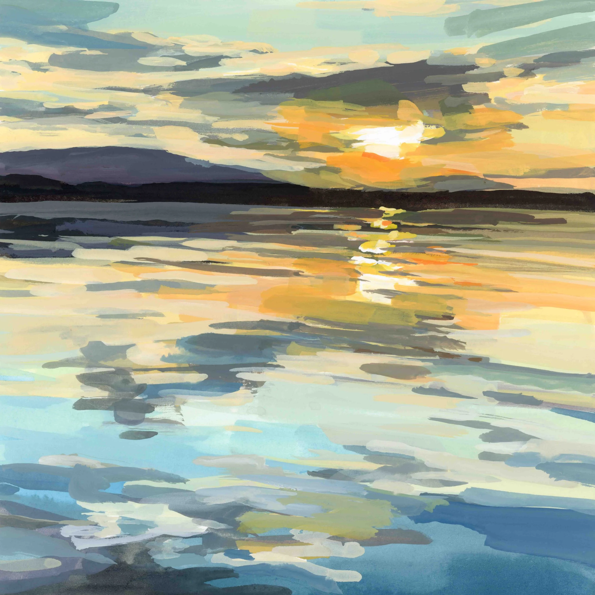 Washed Out II 5" x 5"