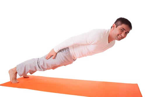 If we jump back to plank with no arms, will this protect our shoulders? :)