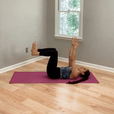 Dead bug core stability exercise