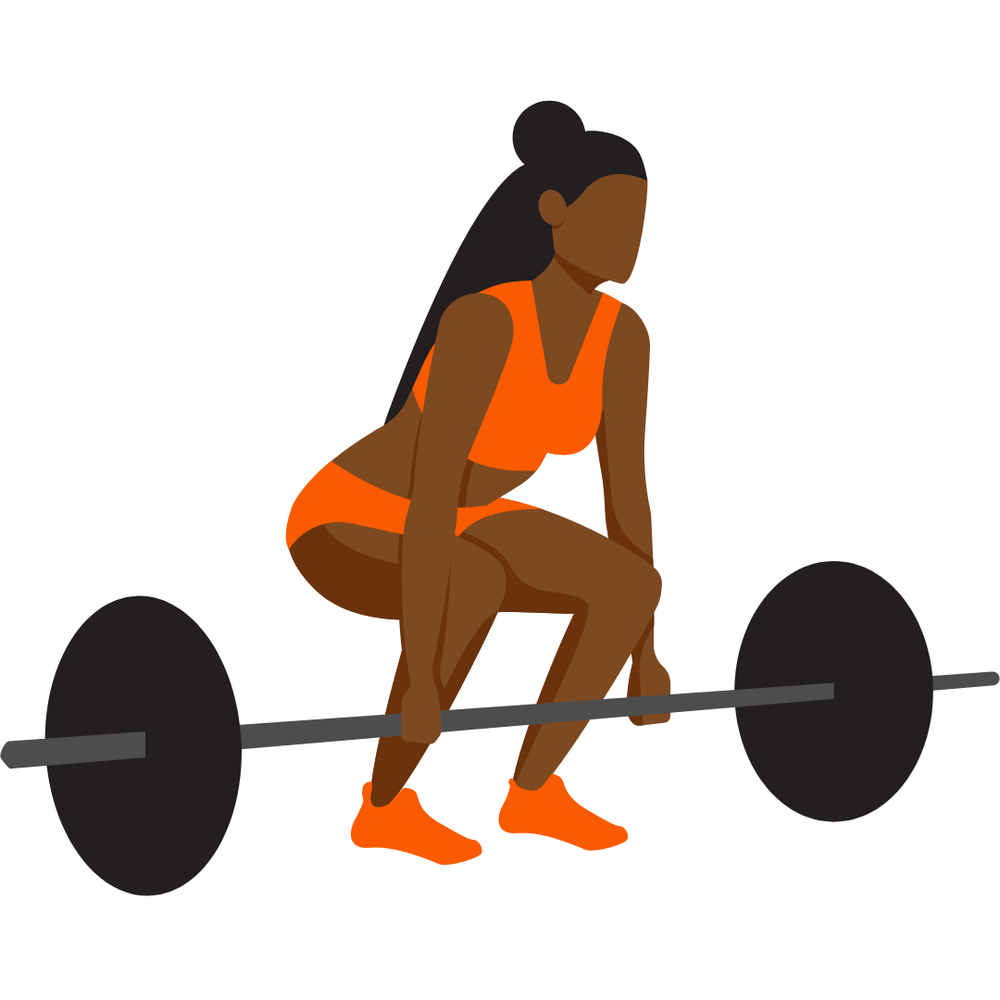 woman deadlifting