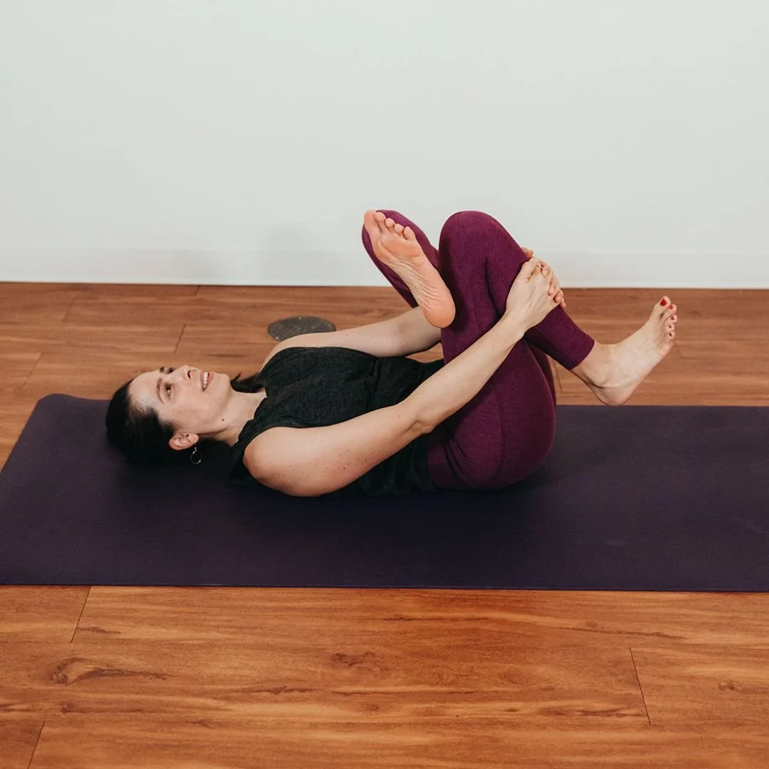 reclined pigeon passive stretch