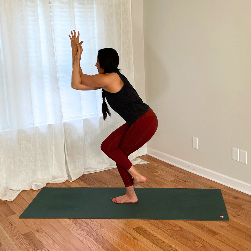 Blackgirlyoga - from @6lackfitness - @sol.larae - Parivrtta Surya  Yantrasana (Compass Pose). One of my favorite poses right now, as it  provides a deep stretch and alignment throughout the whole body. In