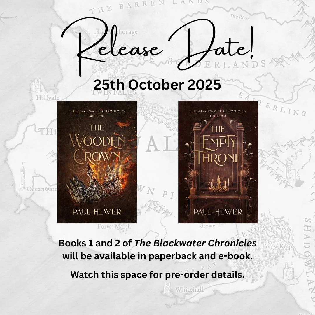 - I'm excited to announce the release date for the first two books in my medieval fantasy series, 'The Blackwater Chronicles'. They will be available on 25th October 2025 in paperback &amp; e-book formats. Pre-order details to come.

@book_realities 
