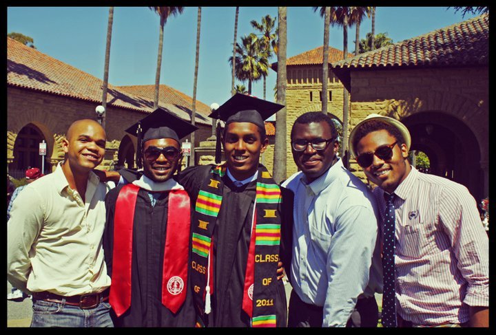 Justin, Cory, Natie, Josh, and Me at Stanford's 2011 Commencement 