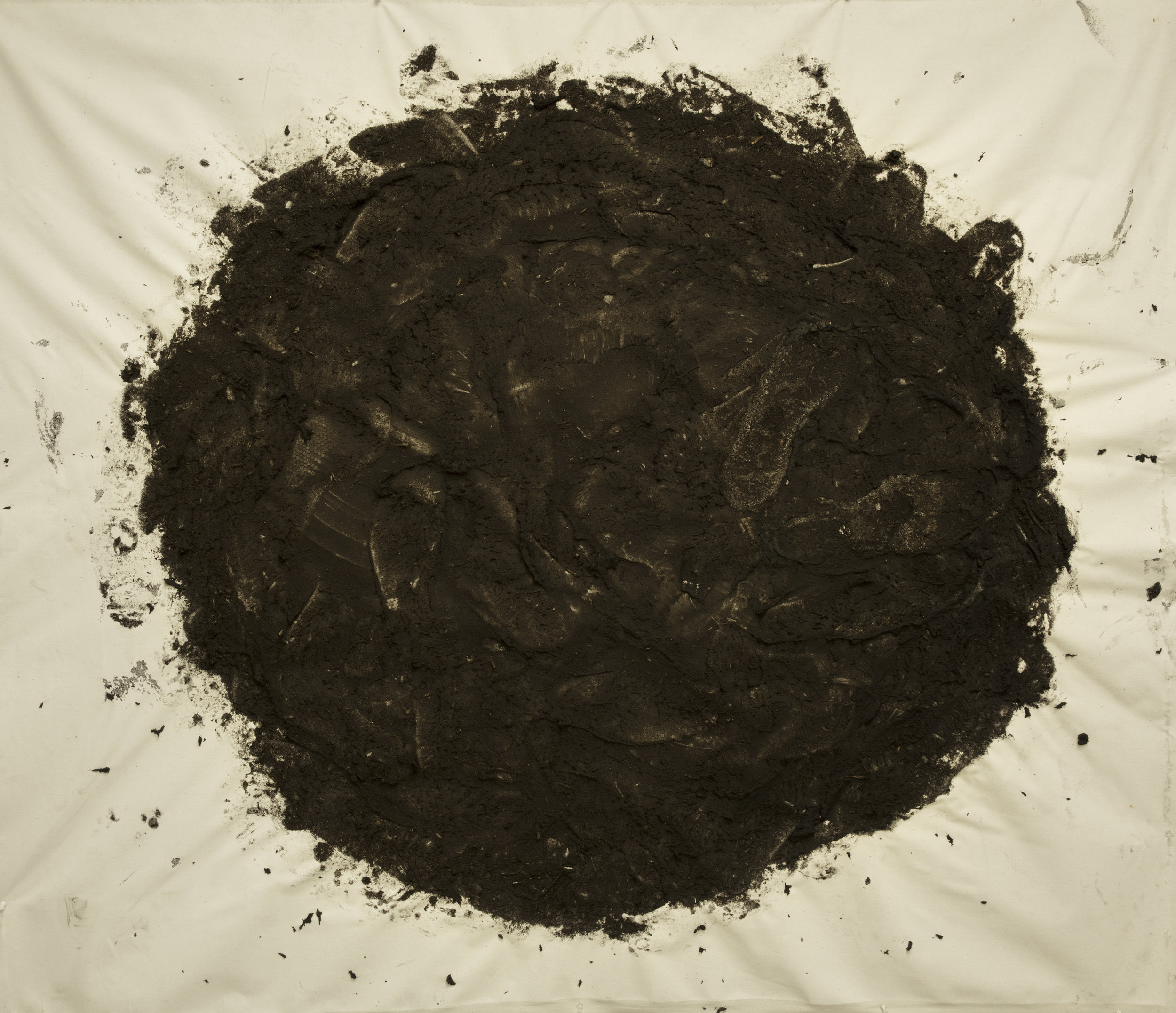 Cypher, 2018, Earth on Canvas