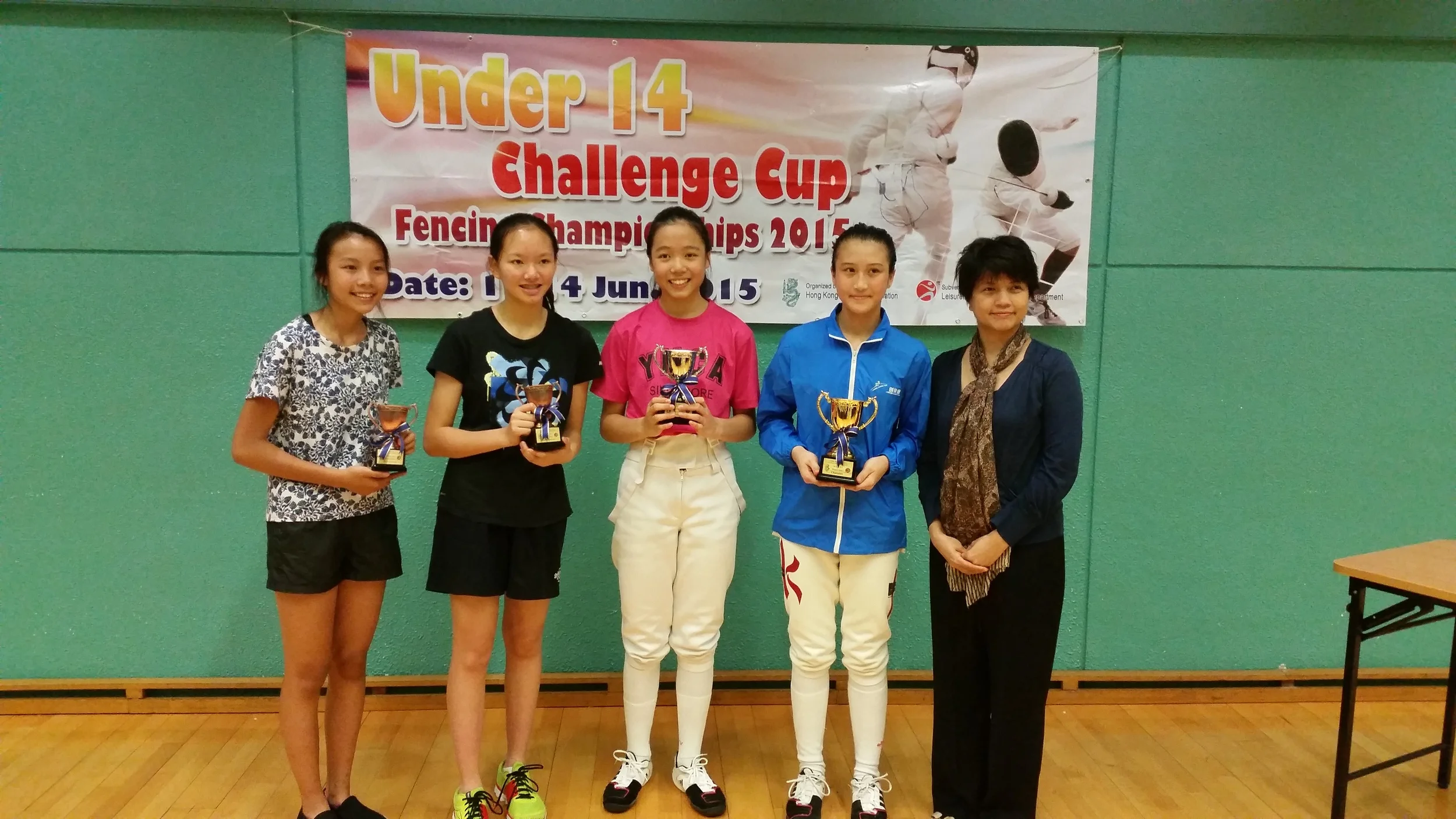 Gold and Silver in Hong Kong Under 14 Challenge Cup