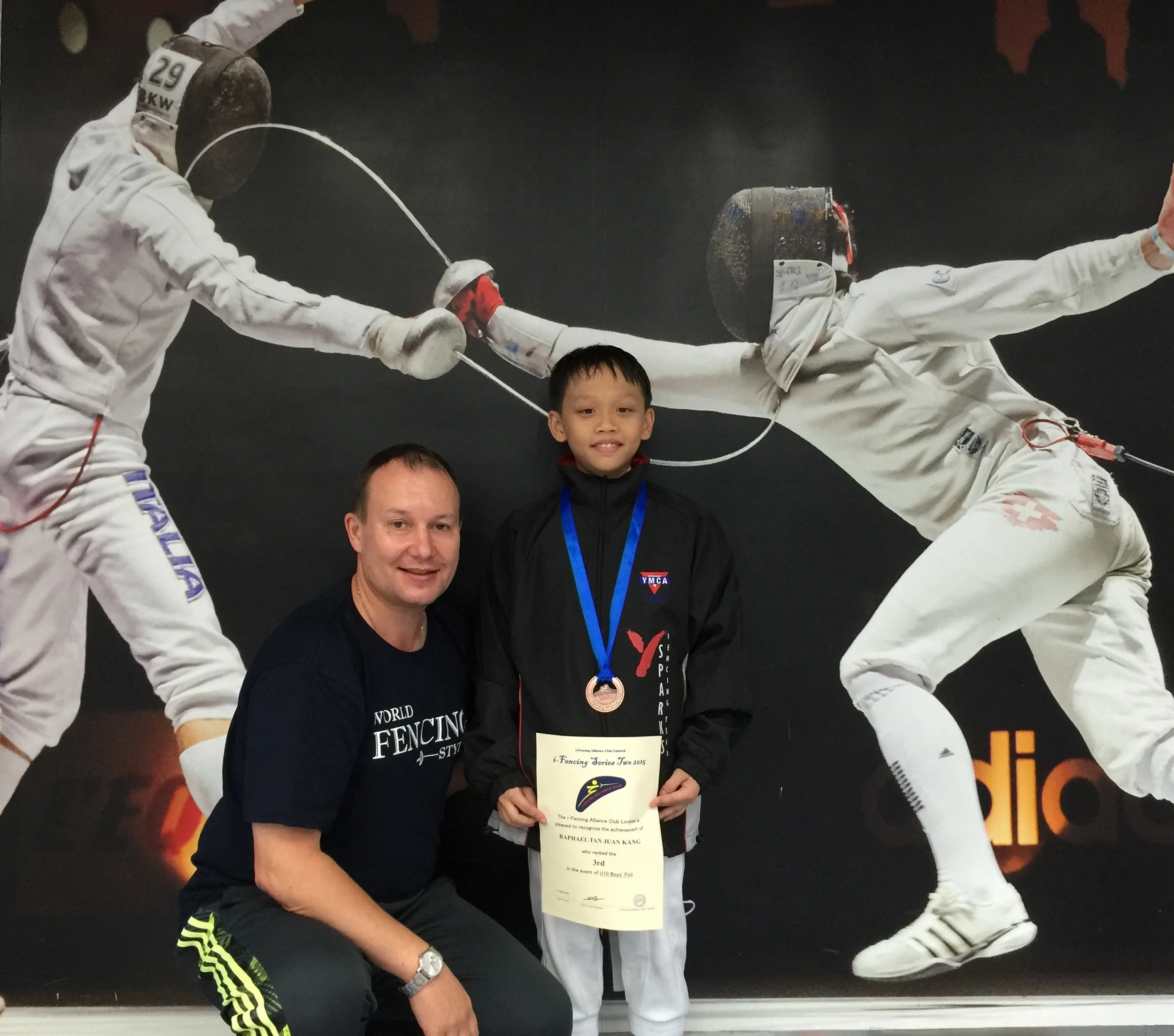 Bronze in Asian Fencing Club Invitation Tournament 2015, Hong Kong