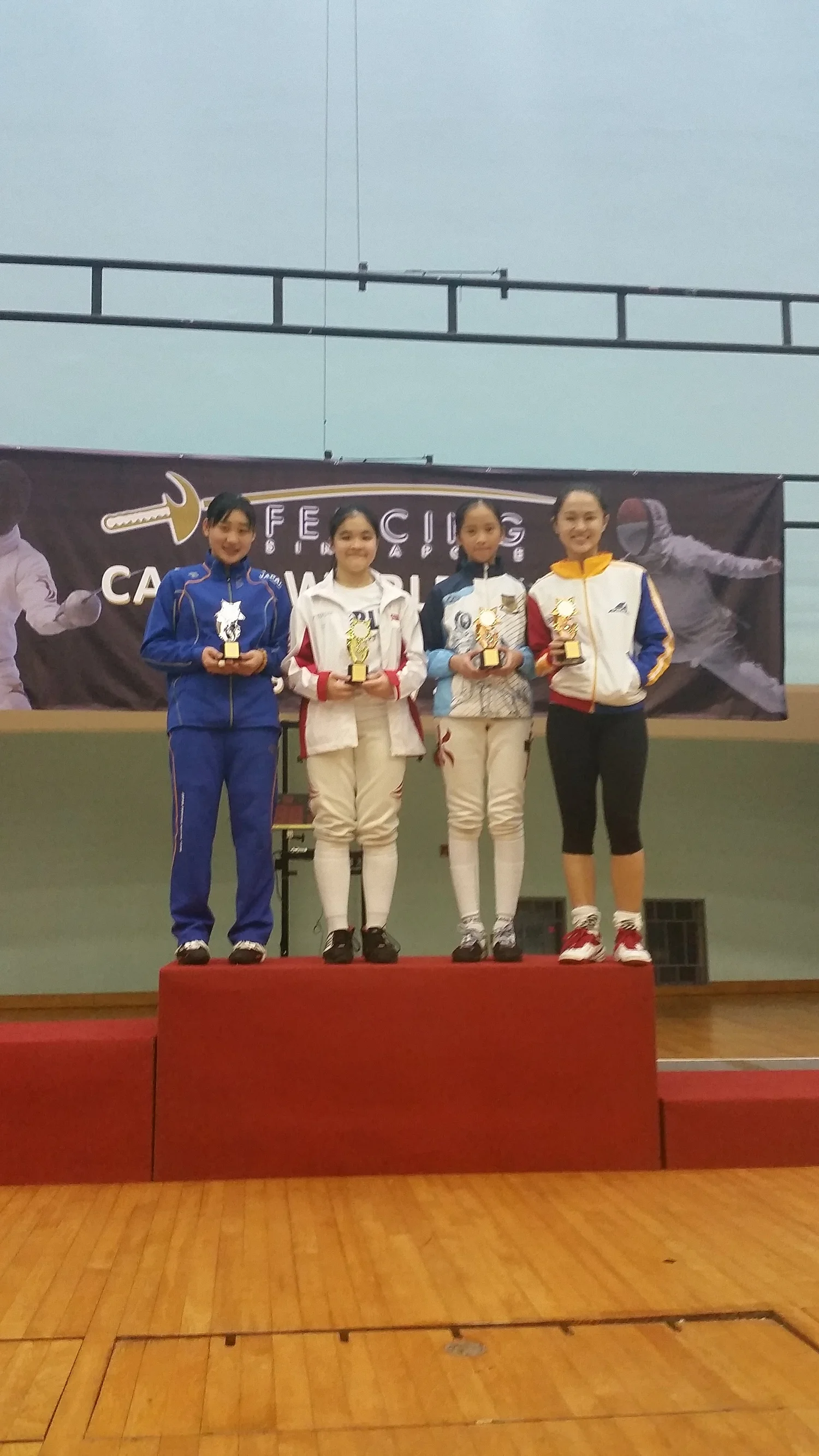 Gold in Singapore Cadet World Cup 2016