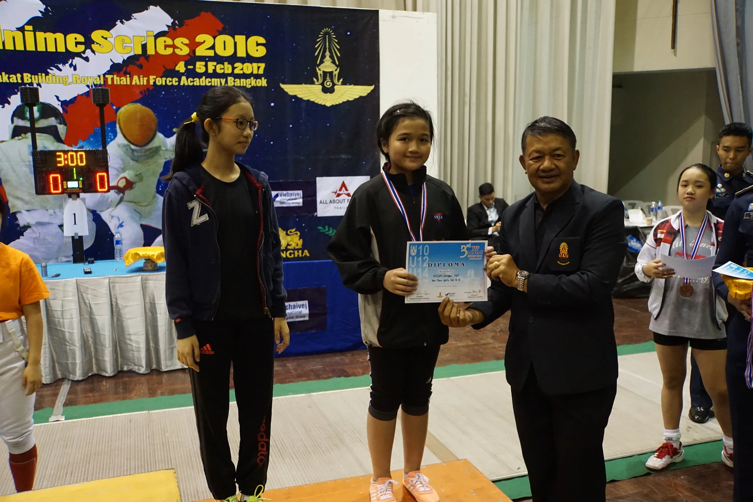Bronze in 3rd Thailand Fencing Federation Minime Series 2016