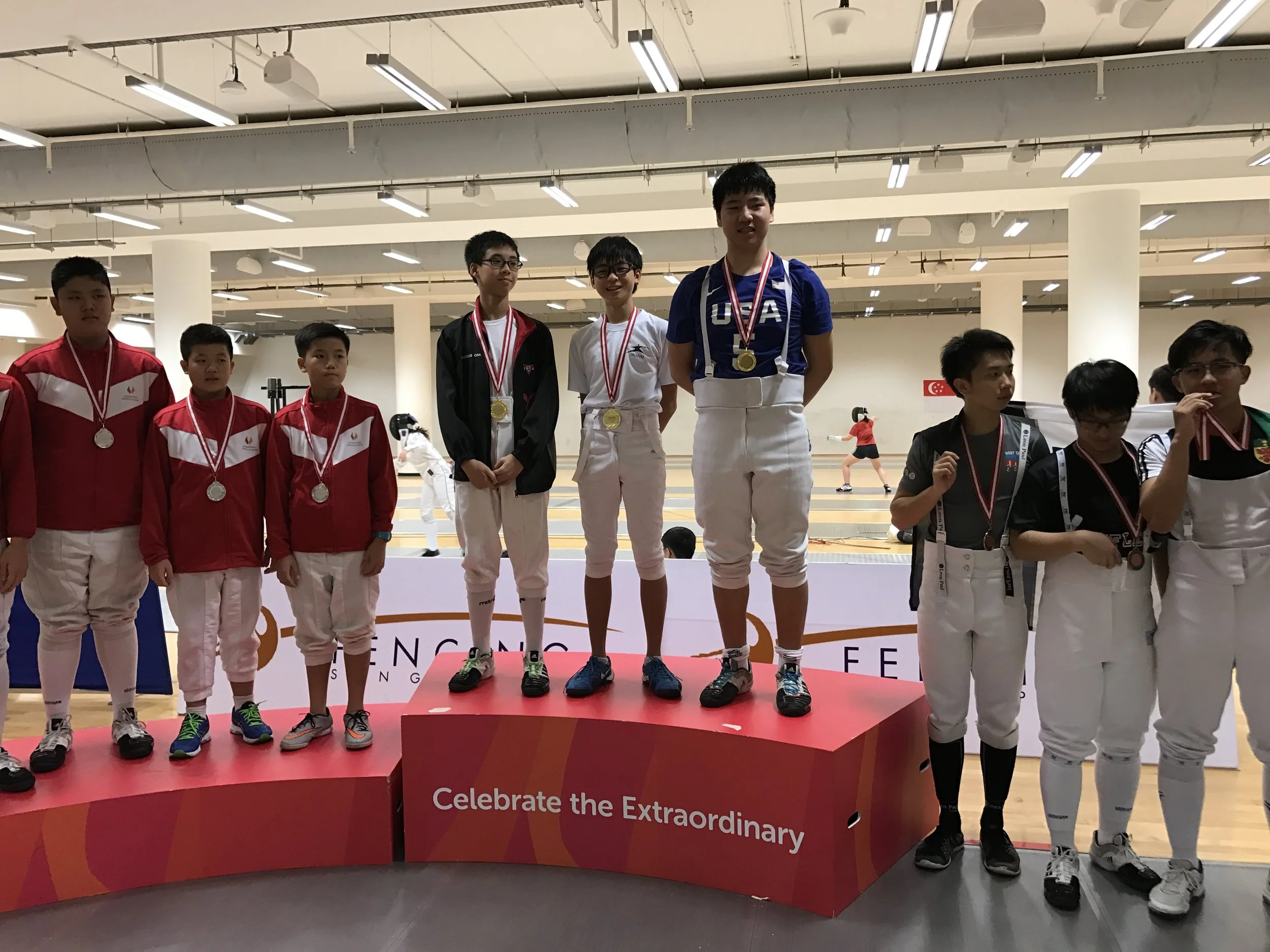Gold in Novices Fencing Championships 2017