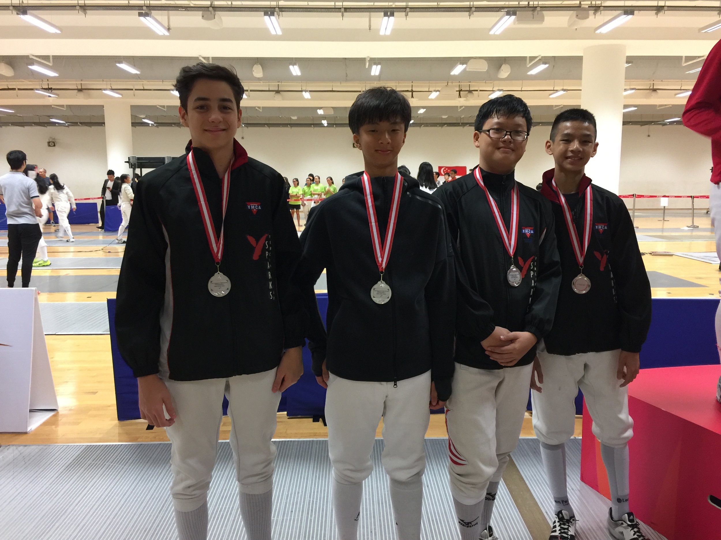 Gold, Silver and Bronze in Singapore Cadet Fencing Championships 2017