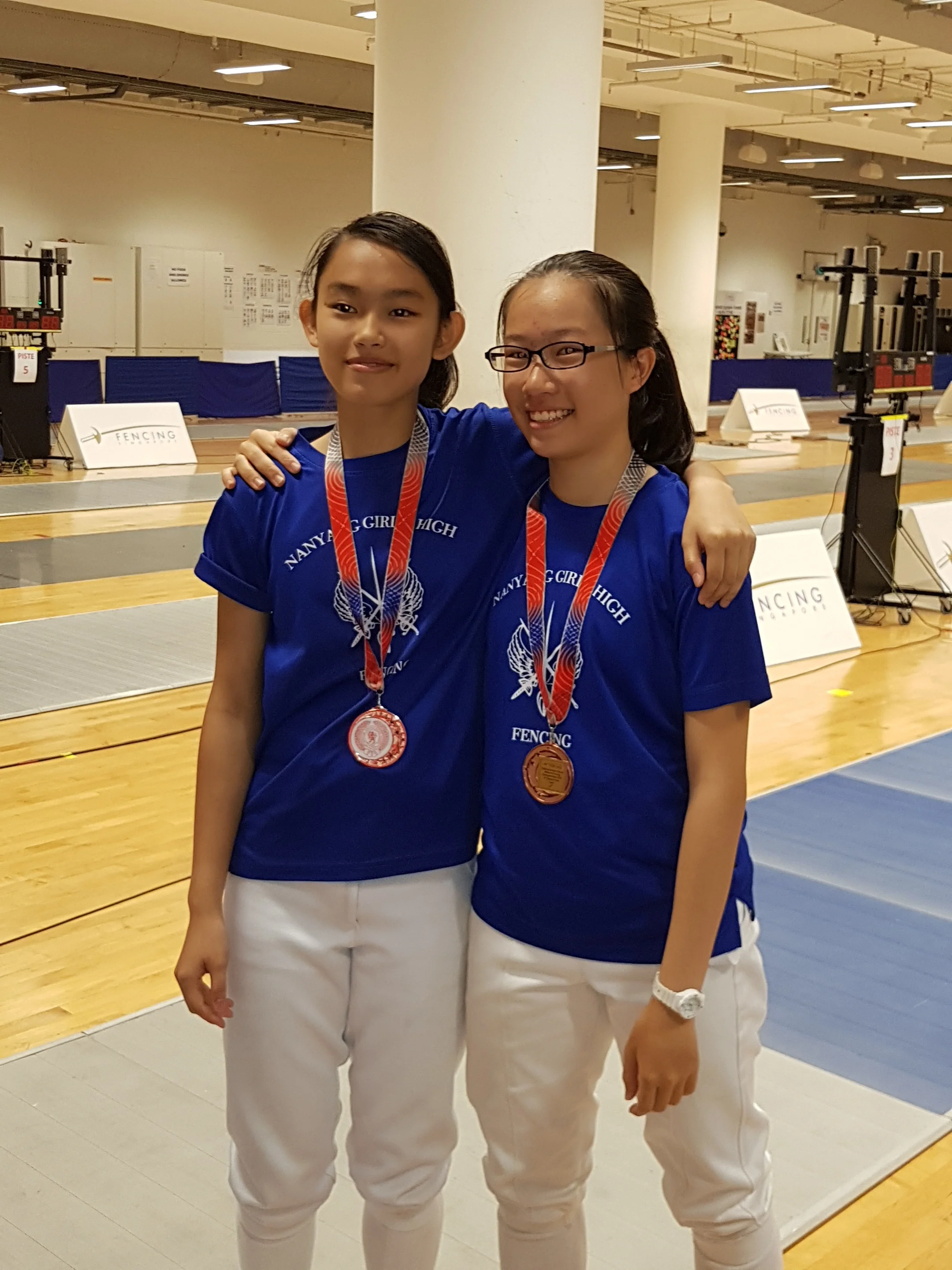 Gold, Silver and Bronze in Singapore National School Games 2018
