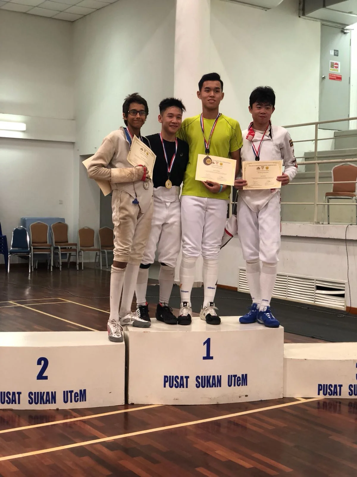 Gold and Silver in Pusat Sukan Utem 2018