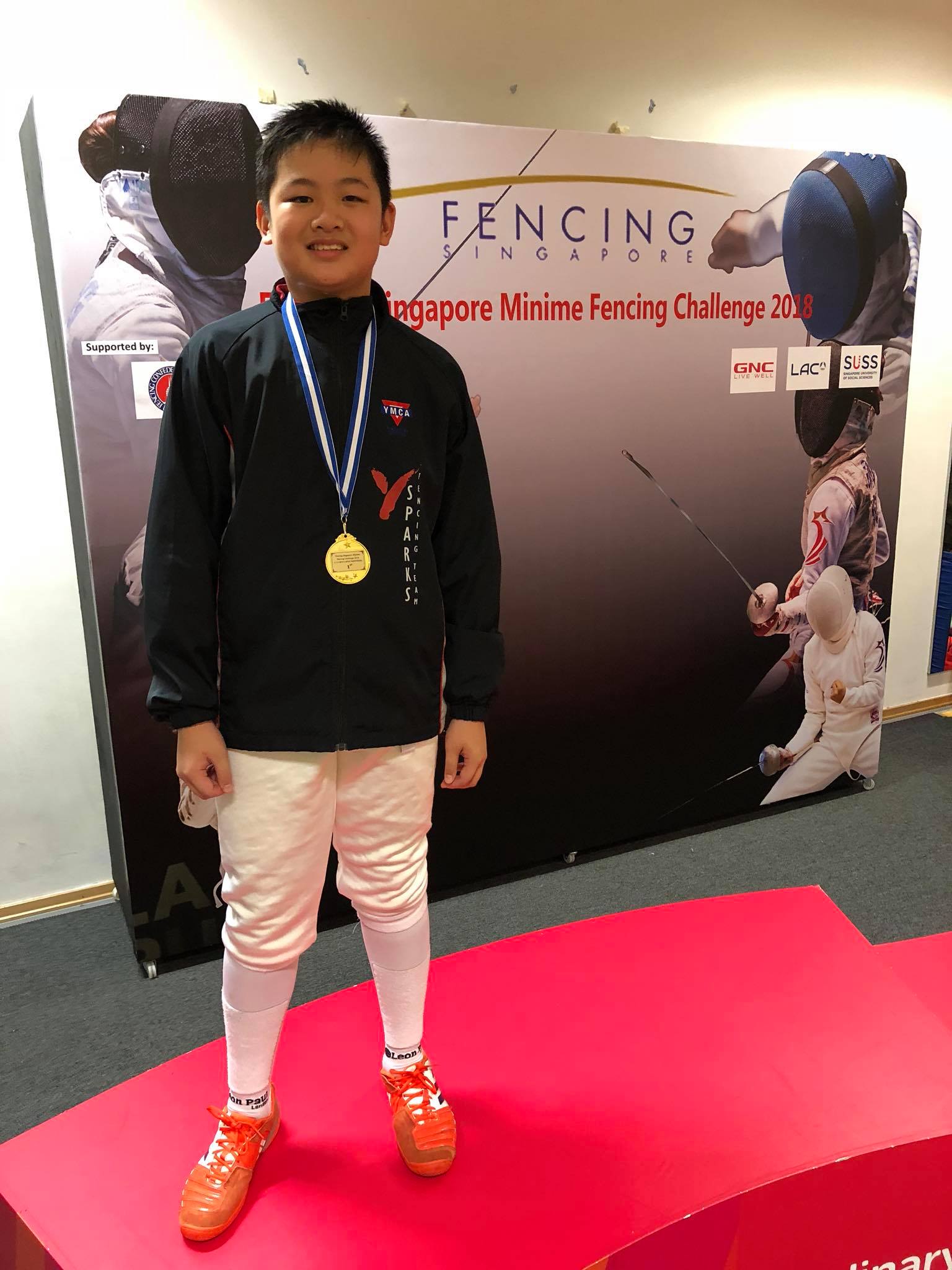 Gold and Bronze in Fencing Singapore Minime Fencing Challenge 2018