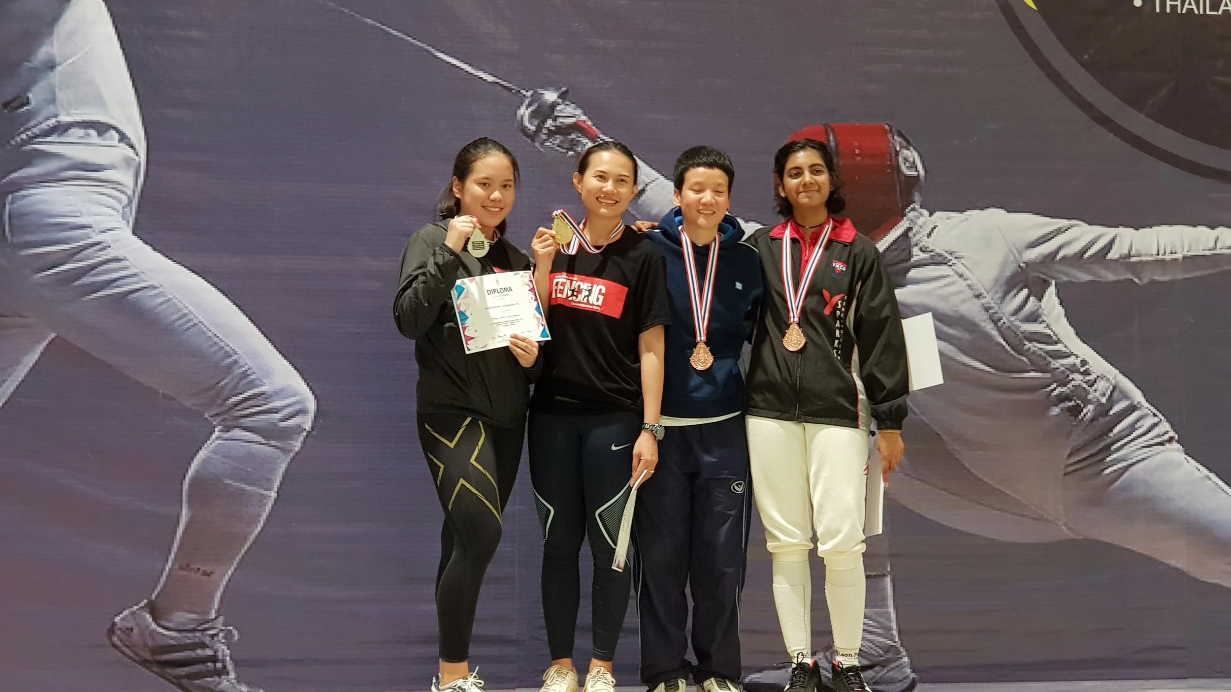 Bronze in Thailand Open Fencing Championships 2018
