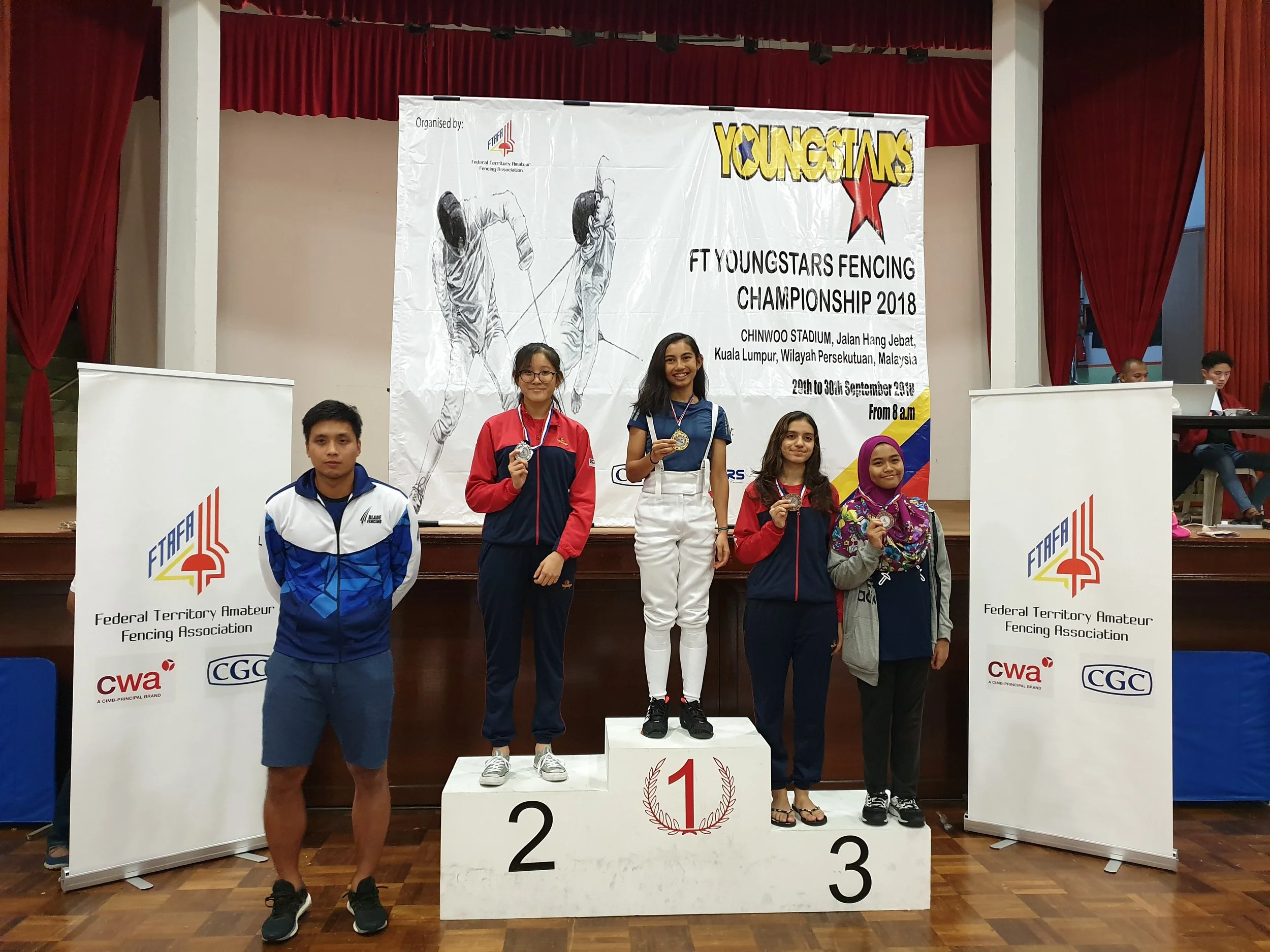 Gold in FT Young Star Fencing Championship 2018