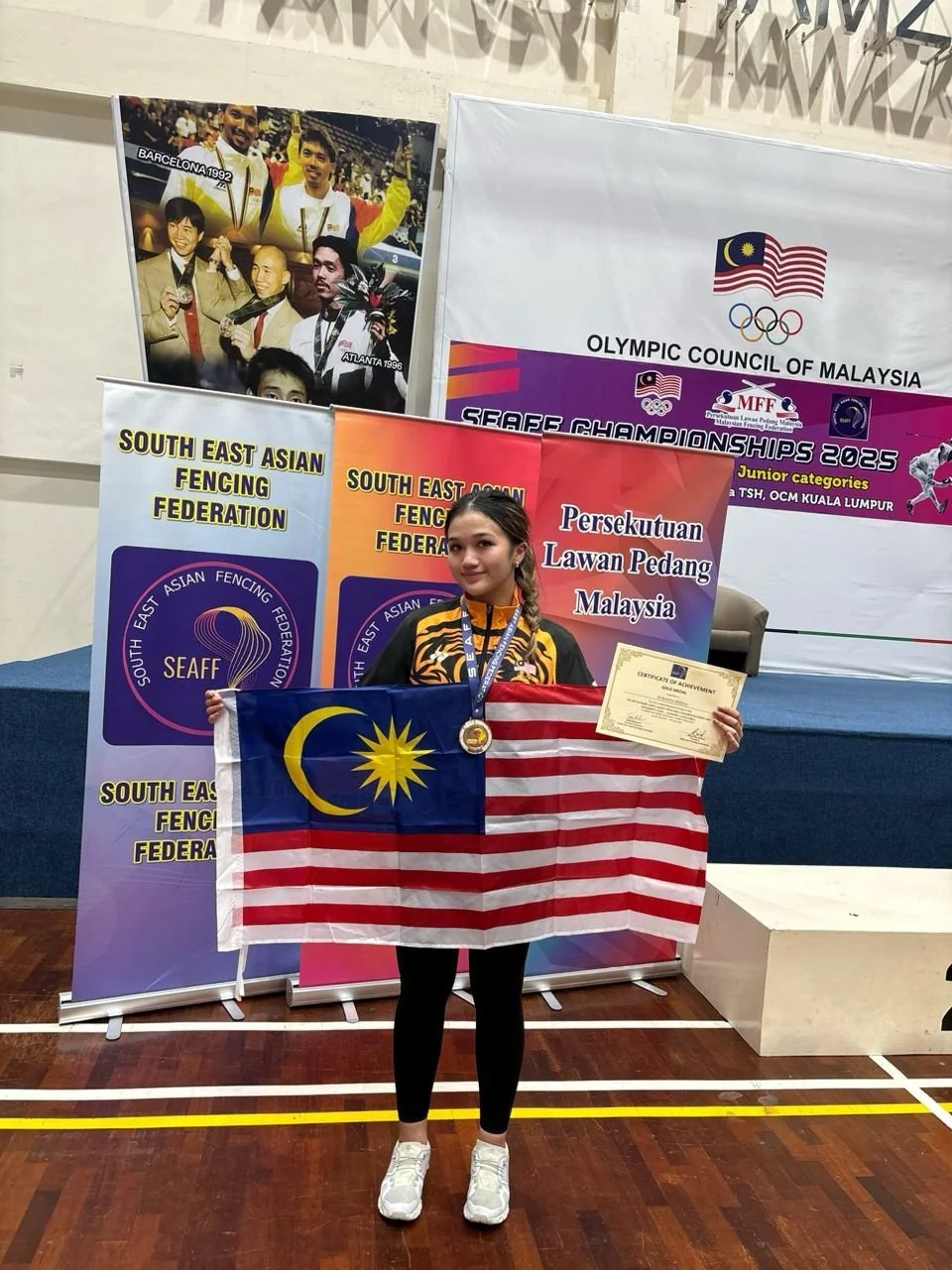 Gold and Bronze in SEAFF Junior and Cadet Fencing Championships 2025