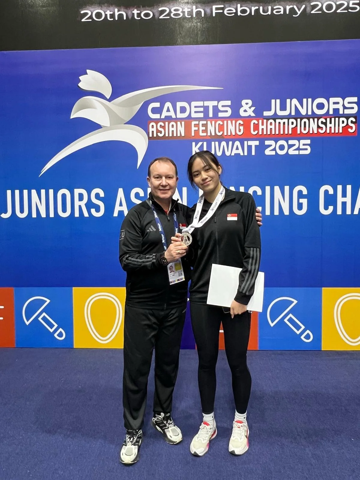 Silver in Asian Junior and Cadet Fencing Championships 2025