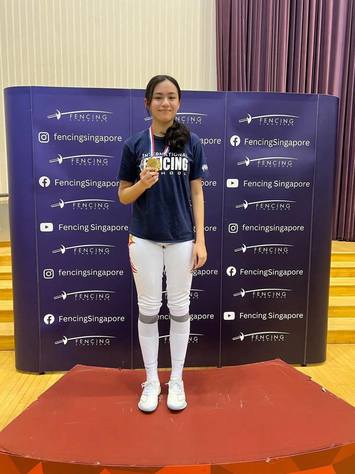 Gold in Singapore Cadet Natationals 2024.jpeg