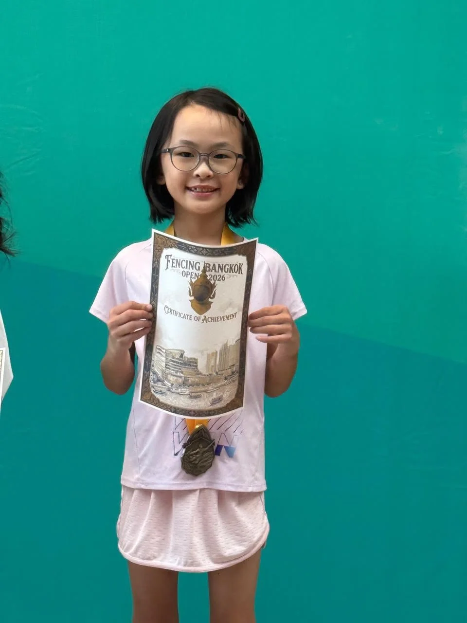 7th place in U9 girl's foil 2026 Bangkok Open.jpeg