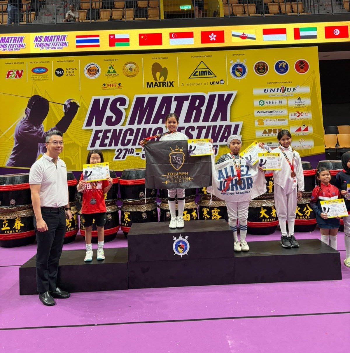 silver in individual U10 girls epee 2026 NSmatrix .JPG