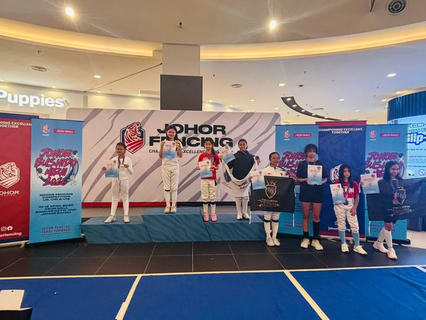 Gold and Bronze in individual U12 Girl's epee JOHOR BUSHIDO MIRAI 2026.jpeg