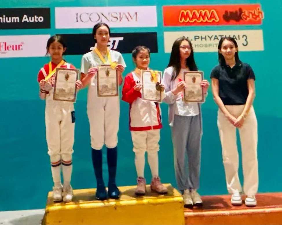 Silver in individual U12 Women's epee 2026 Bangkok Open.JPG
