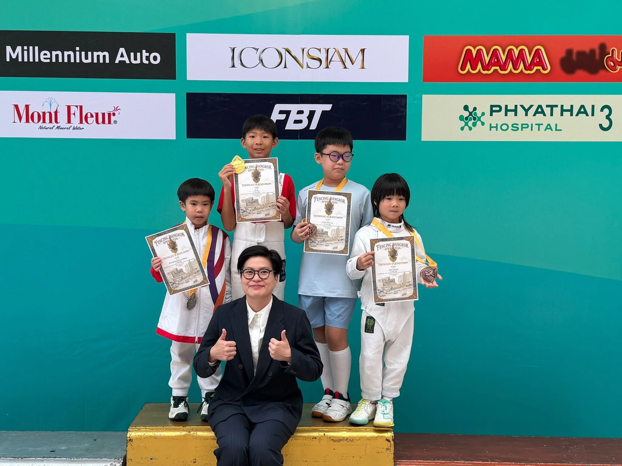 Gold, Silver and Bronze at Bangkok Open Fencing 2026 