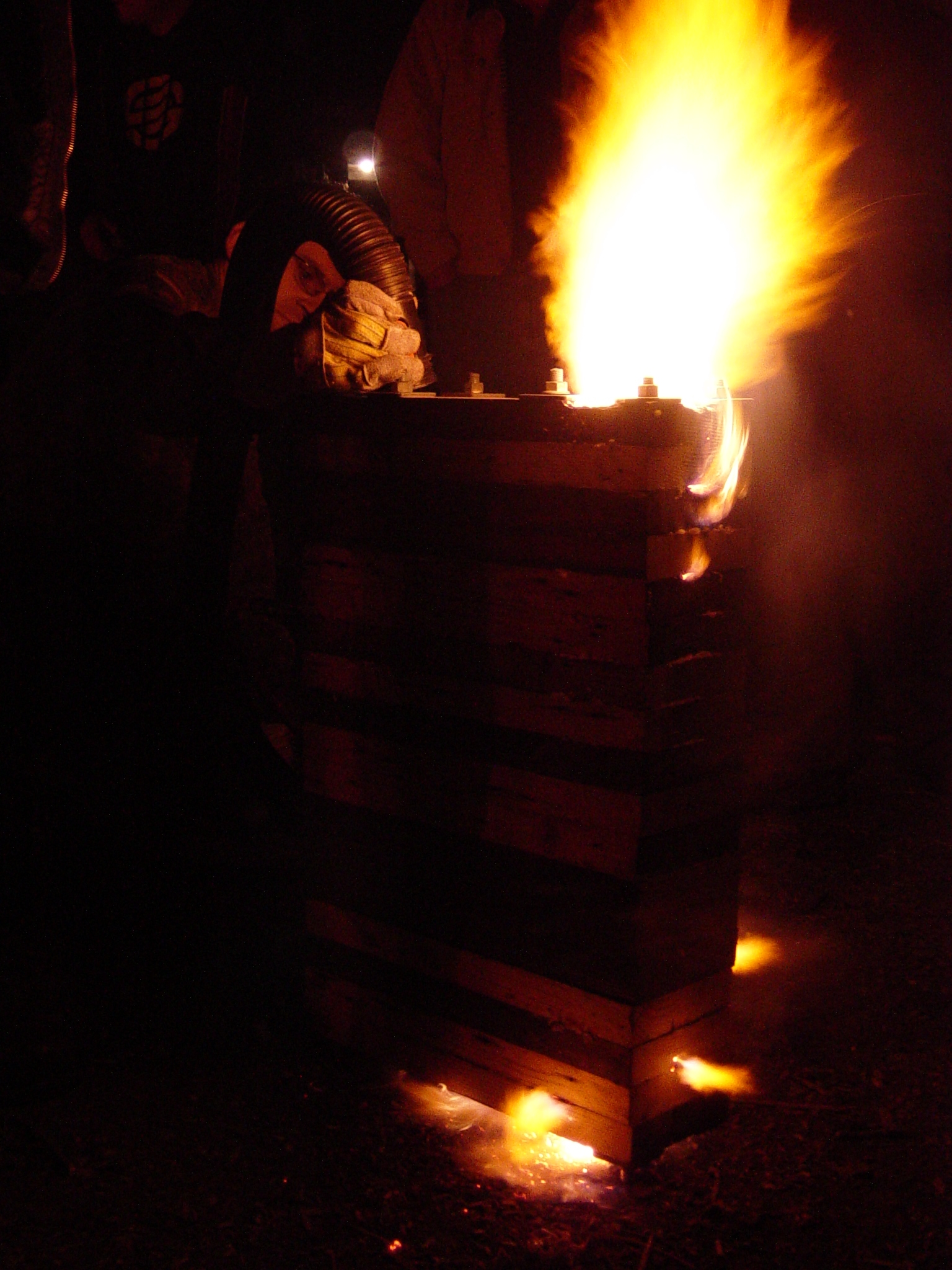  The wooden pulse jet is a Lockwood style pulse jet made from wood. Lockwood pulse jets are typically made from stainless steel sheet metal.&nbsp; I used planks of wood that have holes drilled in such a way that when the assembly is stacked and bolte