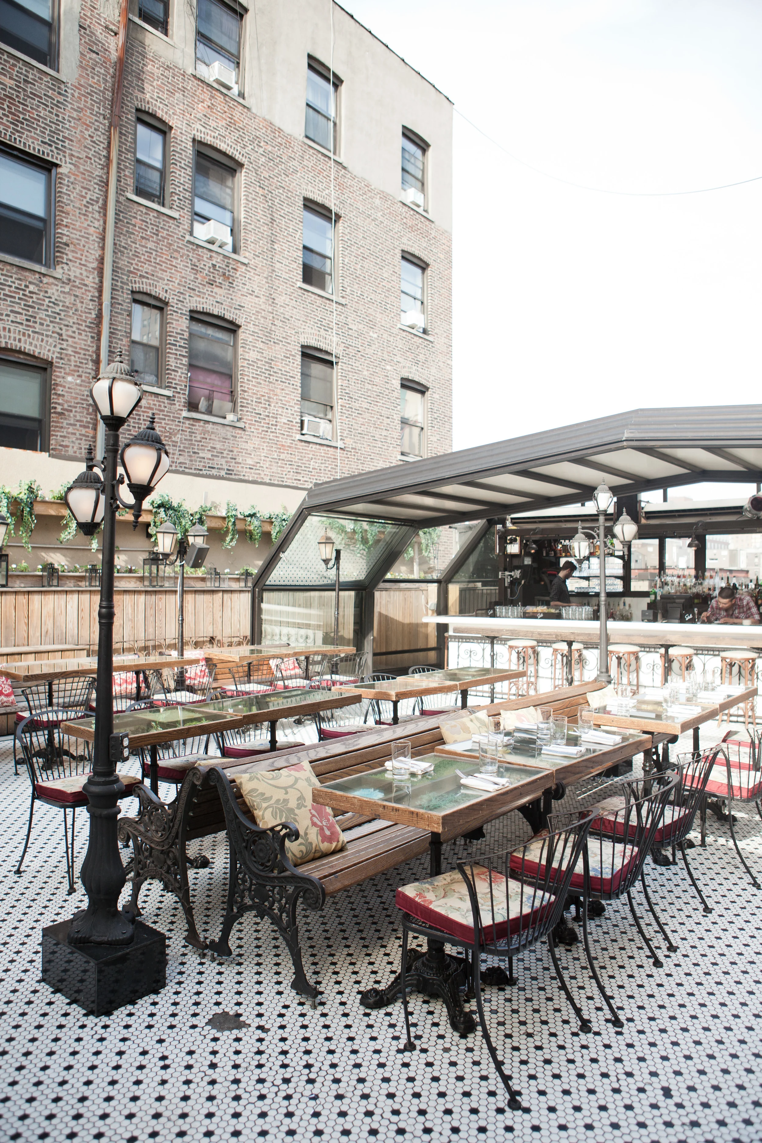  The lovely out door space at Hotel Chantelle.