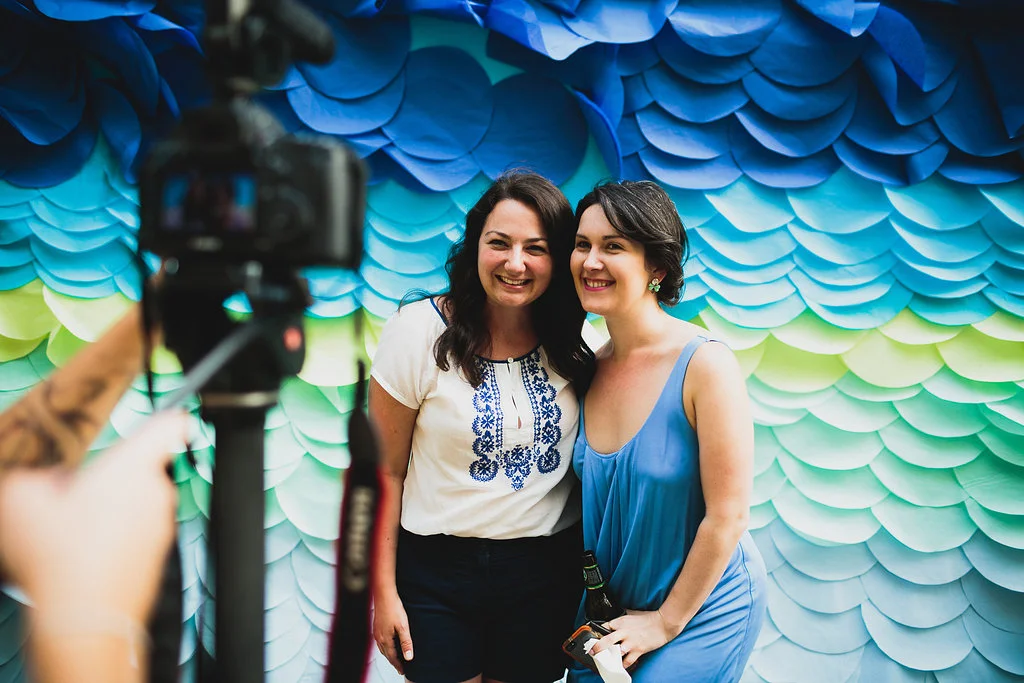 Jaine of BrklynView Photography and Thea posing for a snapshot!