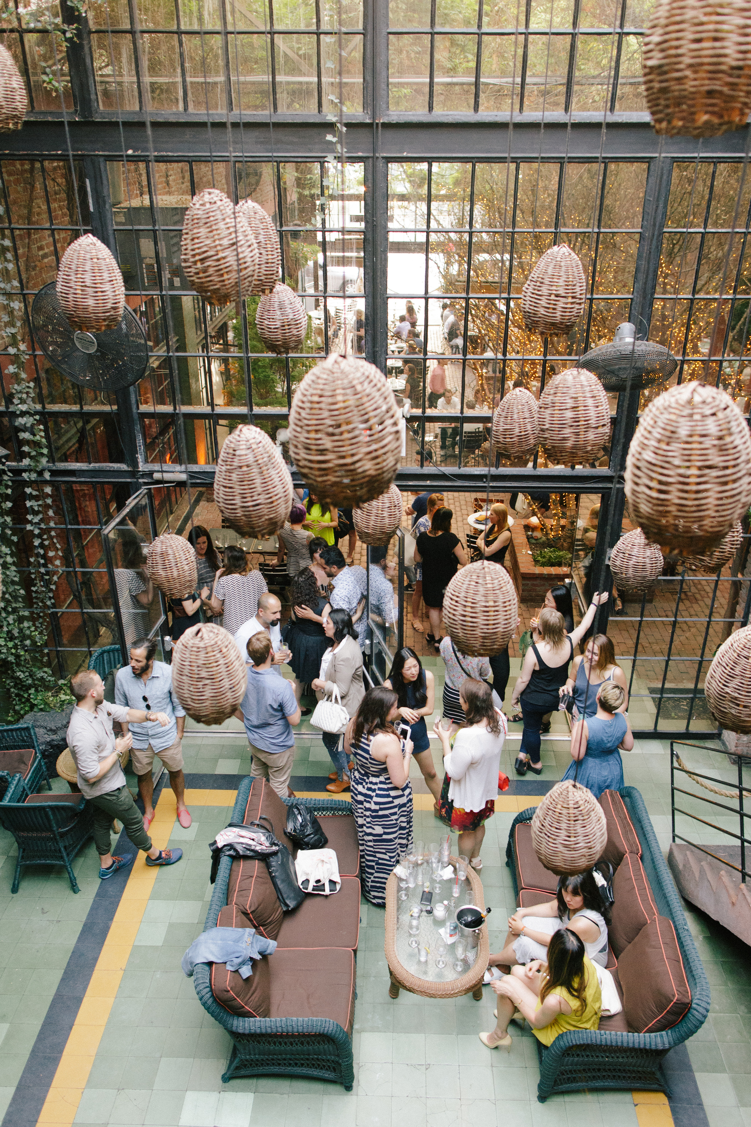 In full swing! We can't get over the decor in here...
