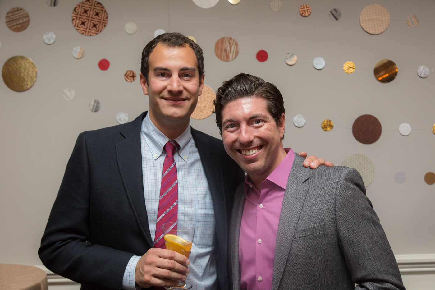 Our hosts Ryan and Cameron enjoying the festivities!